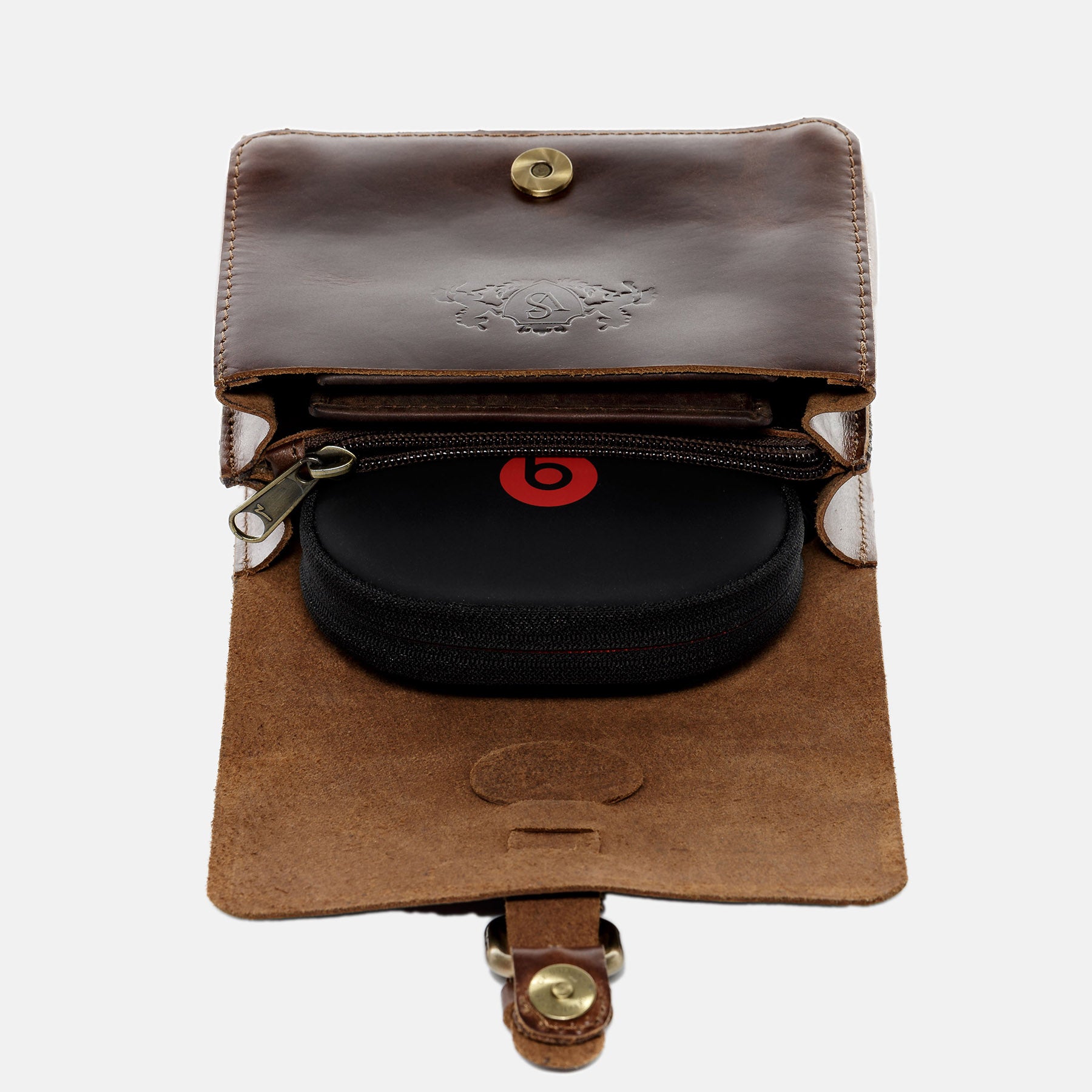 Festival Tasche HEATHROW Natur-Leder braun