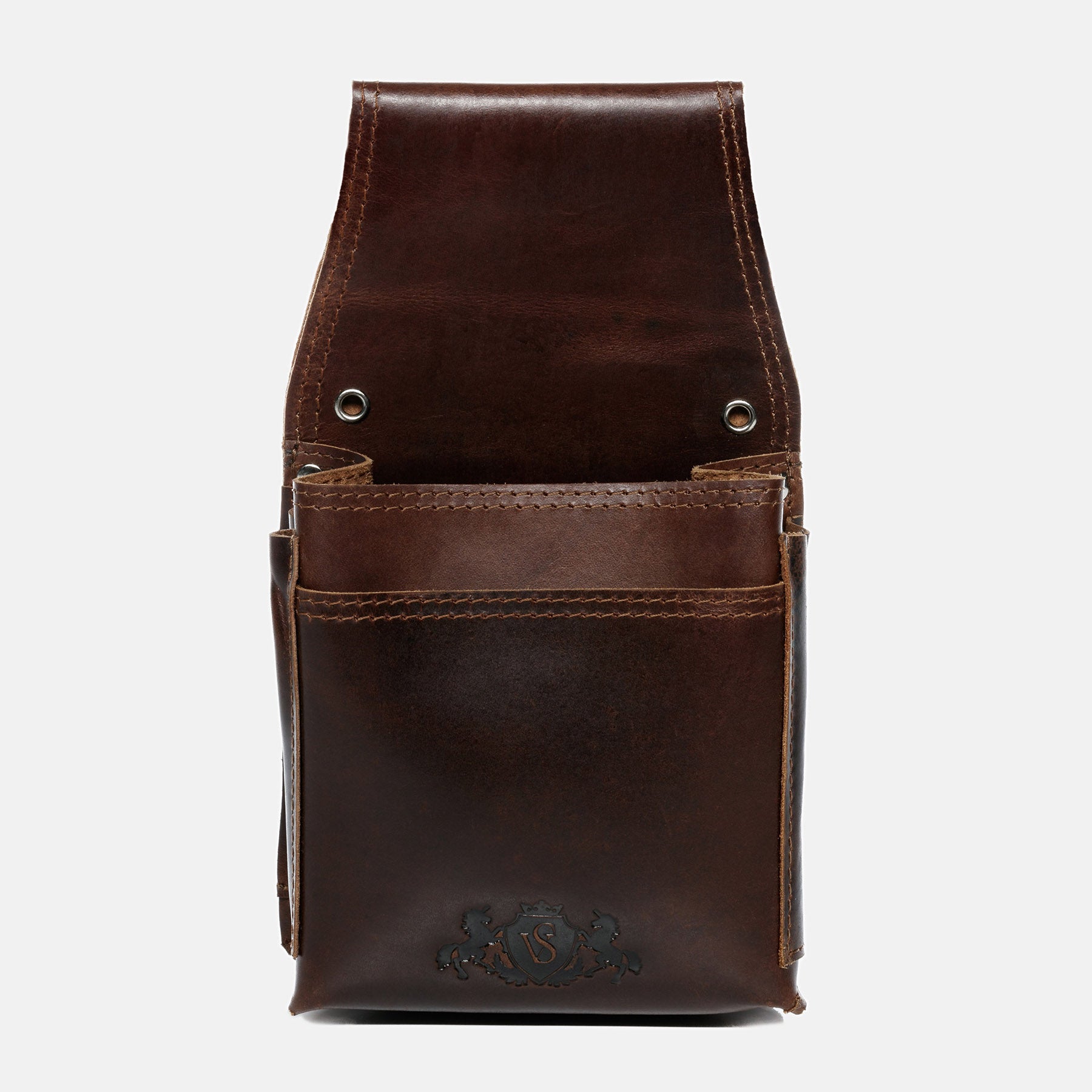 Waiter holster ABERDEEN natural leather brown