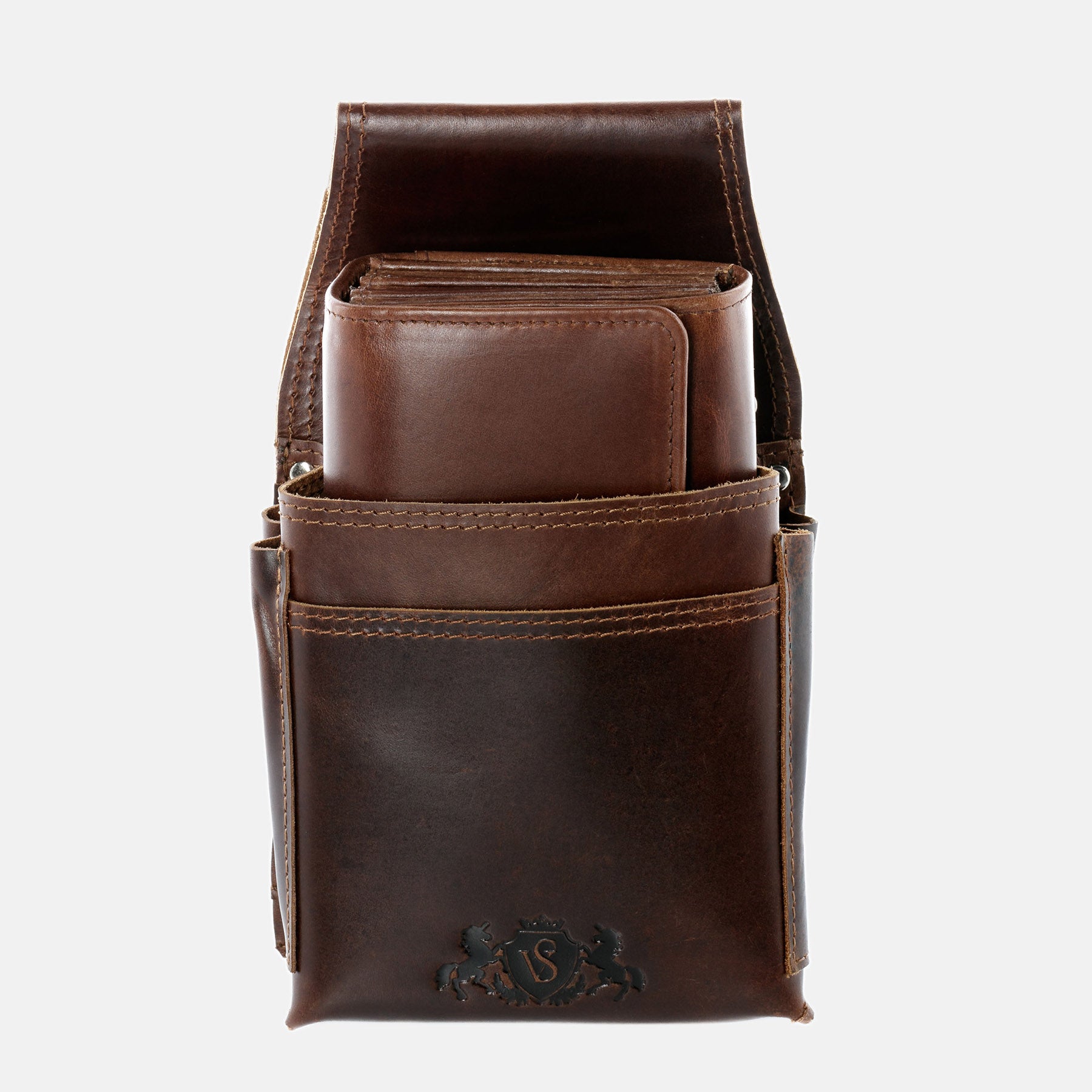 Kellner-Geldbeutel & Holster ABERDEEN Naturleder braun