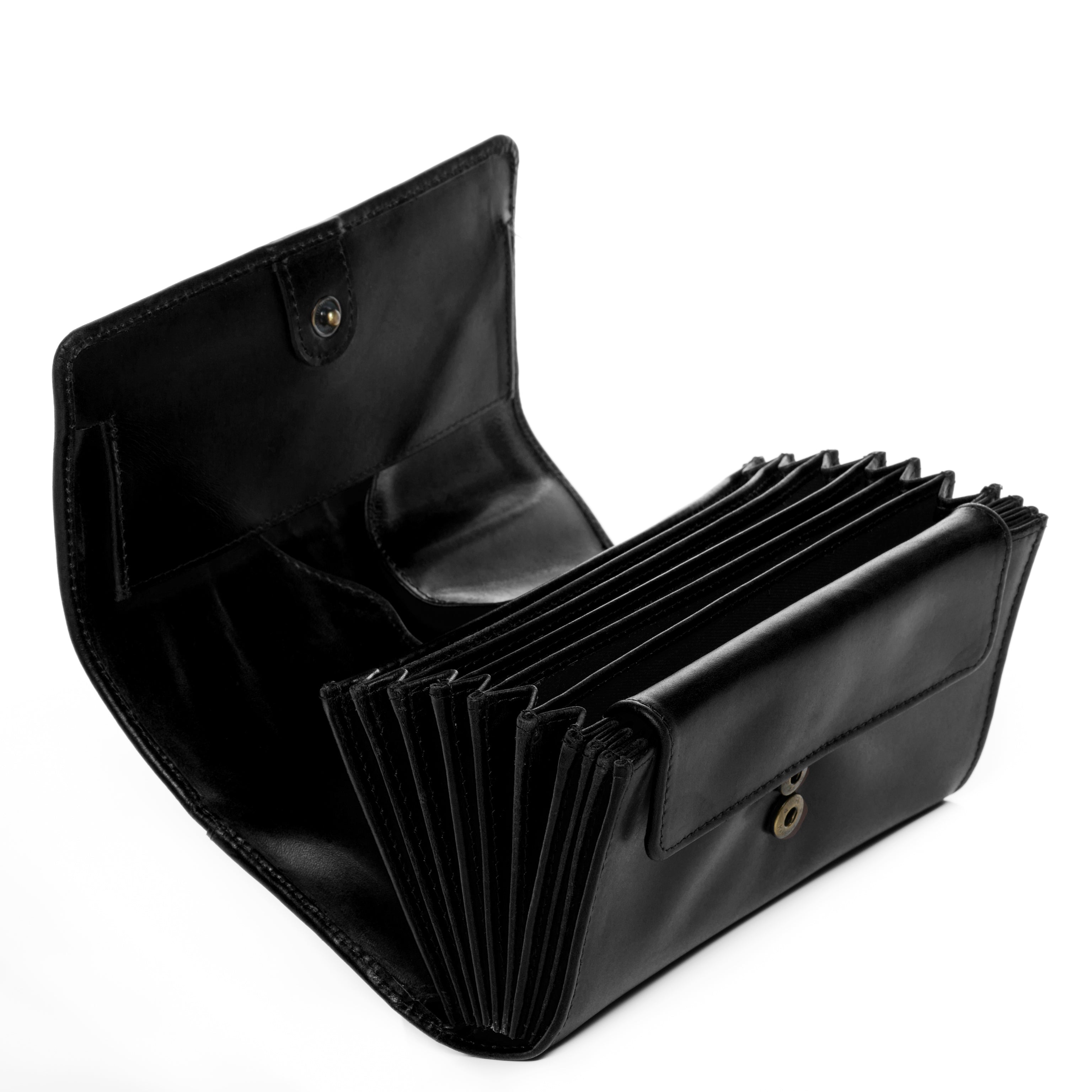 Waiter wallet & holster ABERDEEN smooth leather black