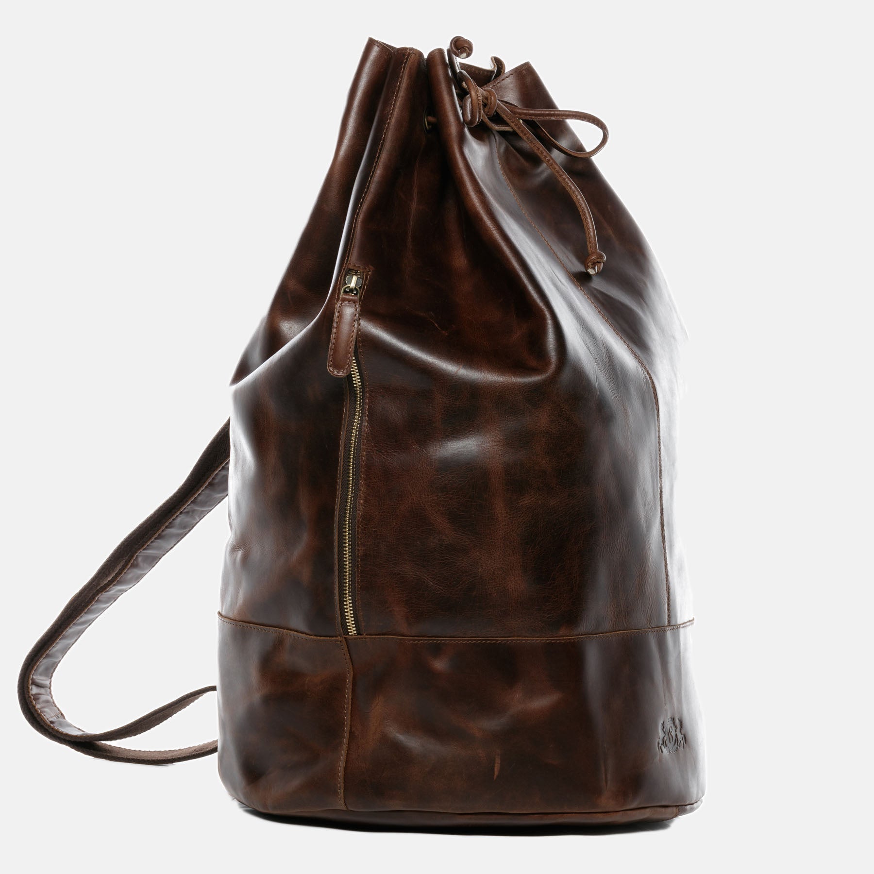 XL Seesack HEATHROW Naturleder braun-cognac