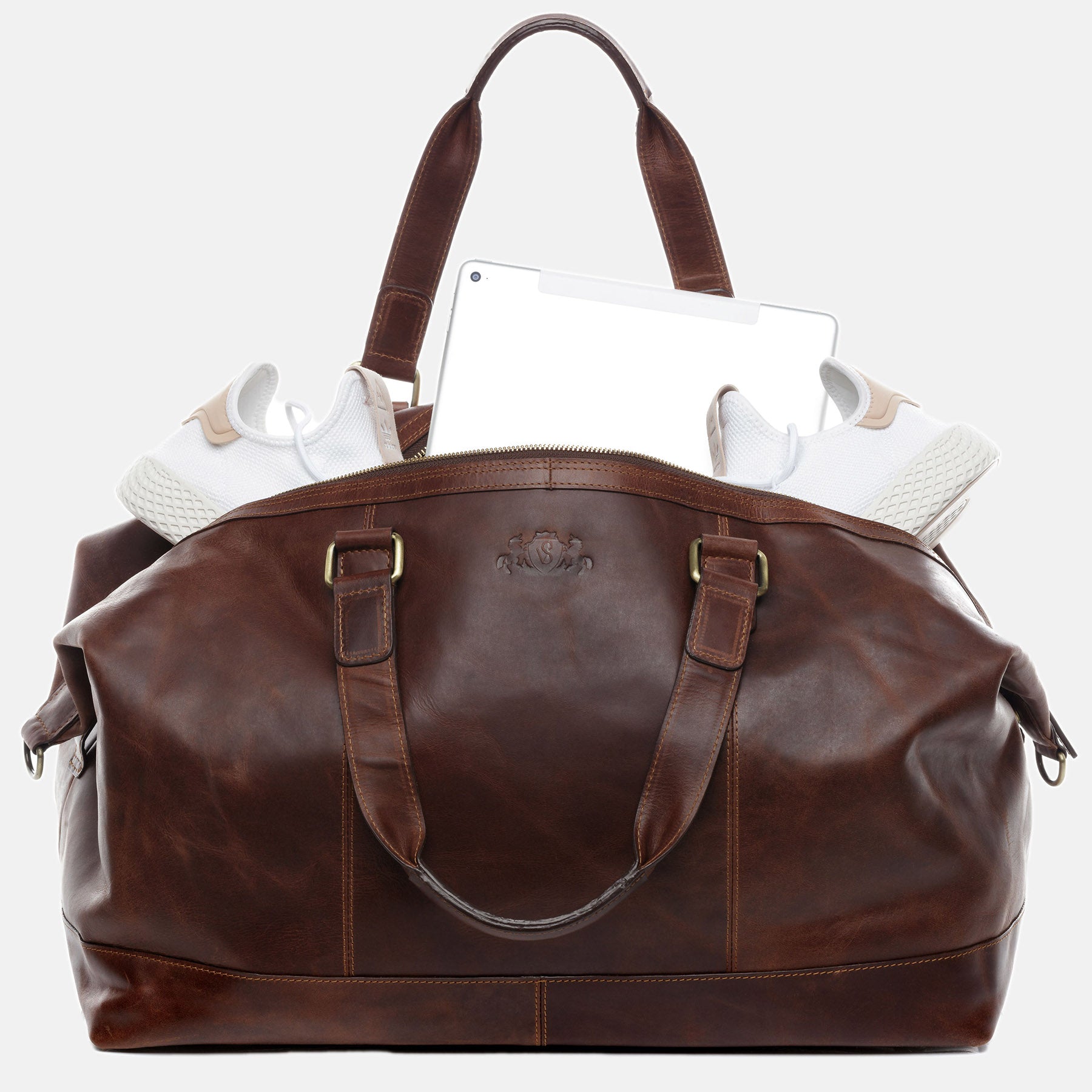 Weekender LOGAN Natur-Leder braun