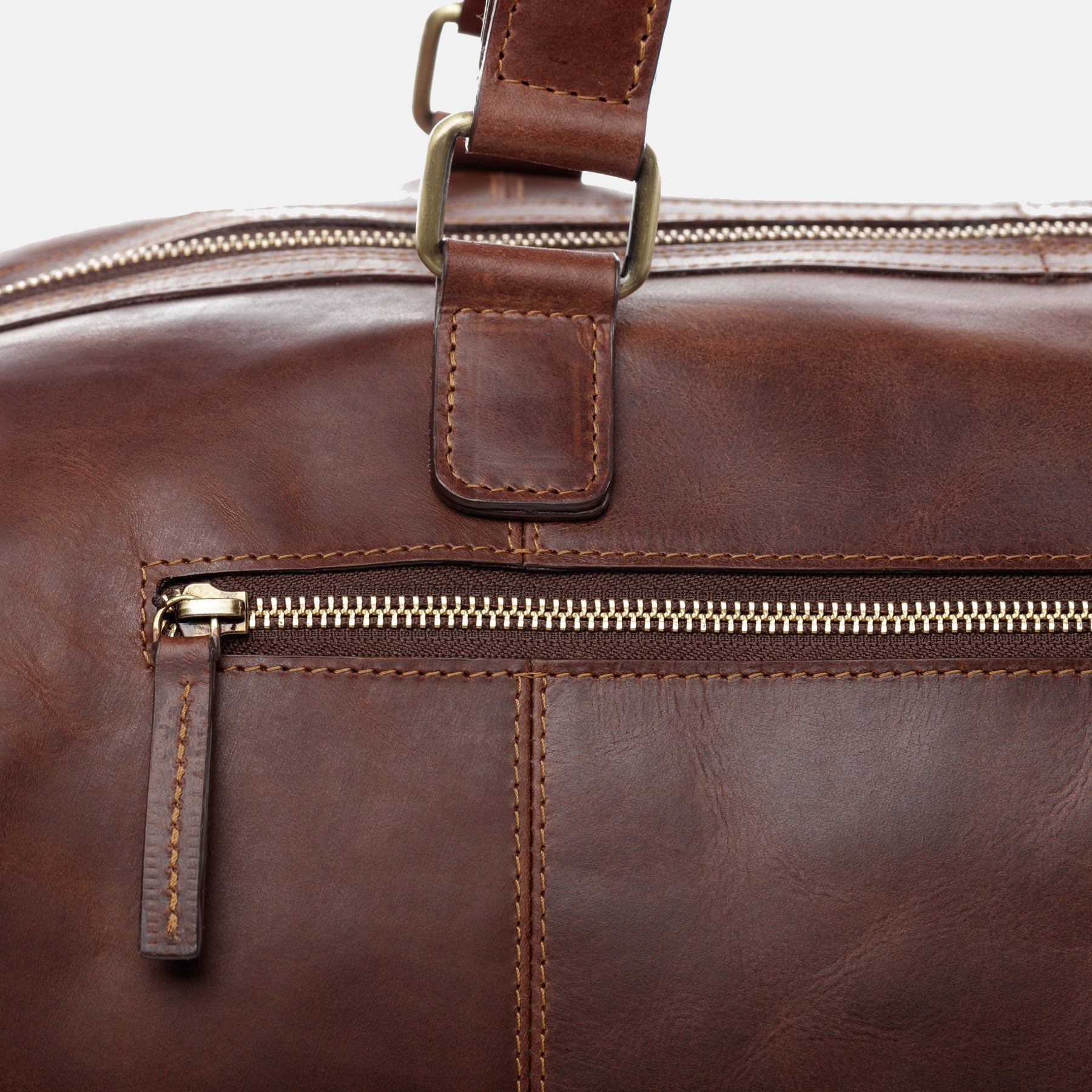 Weekender LOGAN Natur-Leder braun