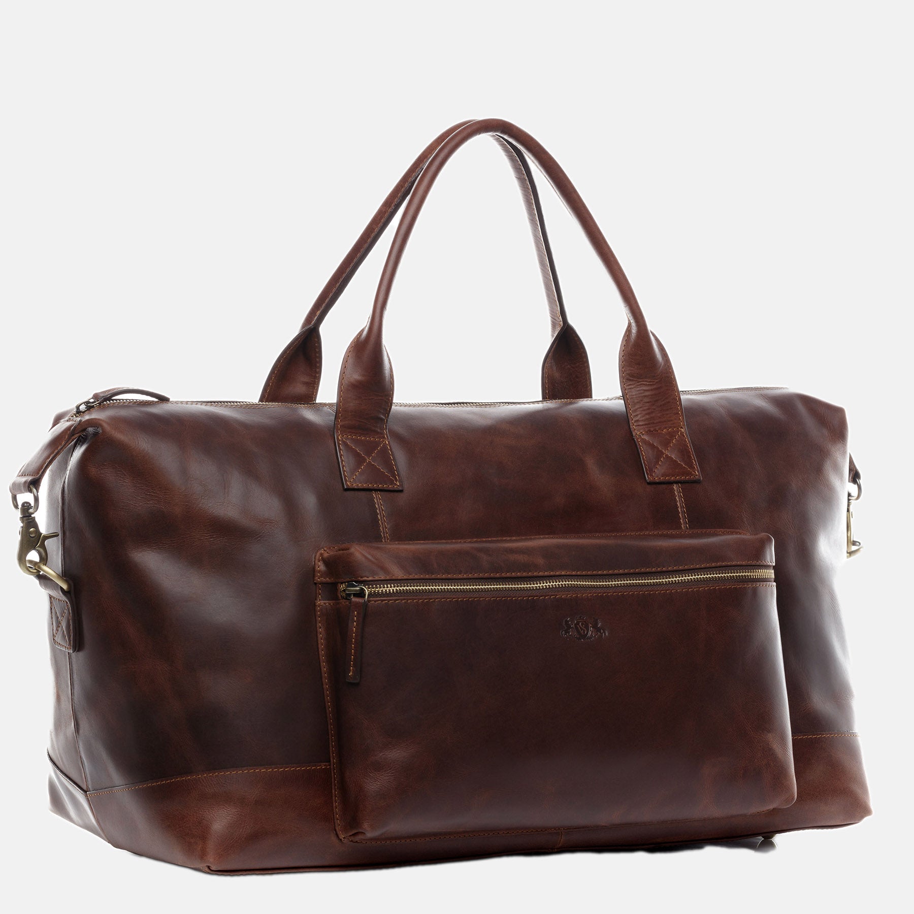Weekender BRIXTON Natur-Leder braun