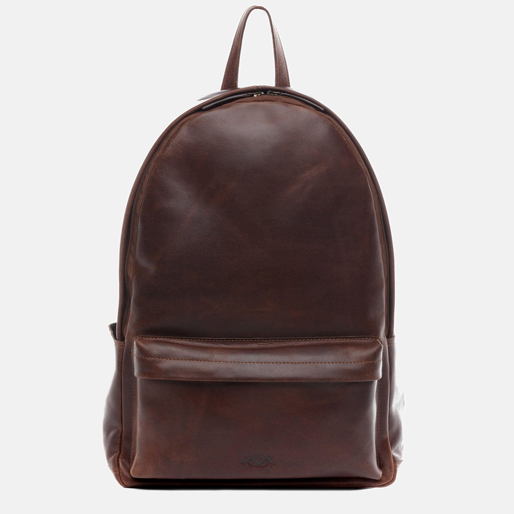 XL Rucksack ARCHIE Naturleder braun-cognac