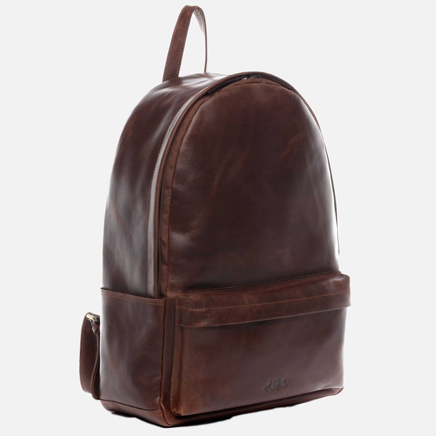 XL Backpack ARCHIE natural leather brown-cognac