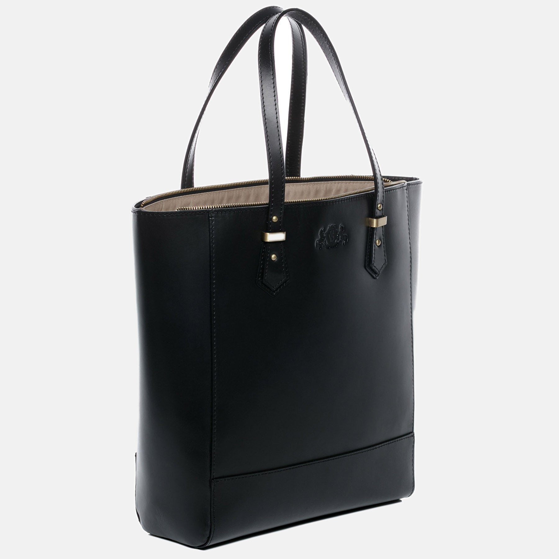 Shopper TRISH Sattelleder schwarz