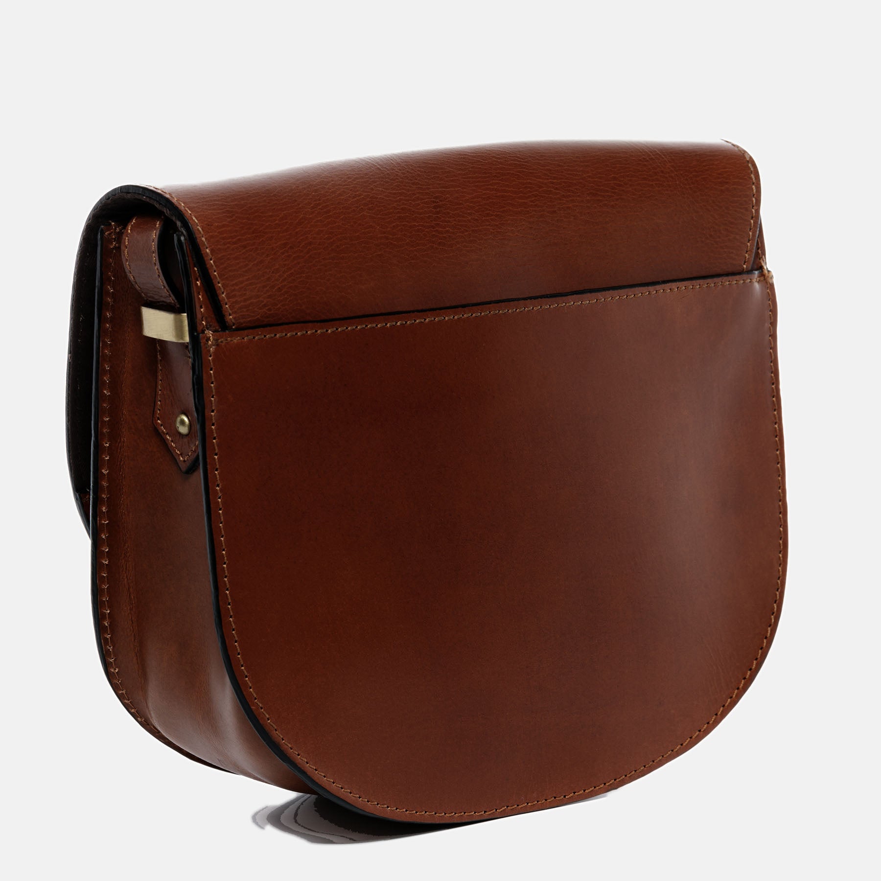 Schultertasche TRISH Sattelleder braun