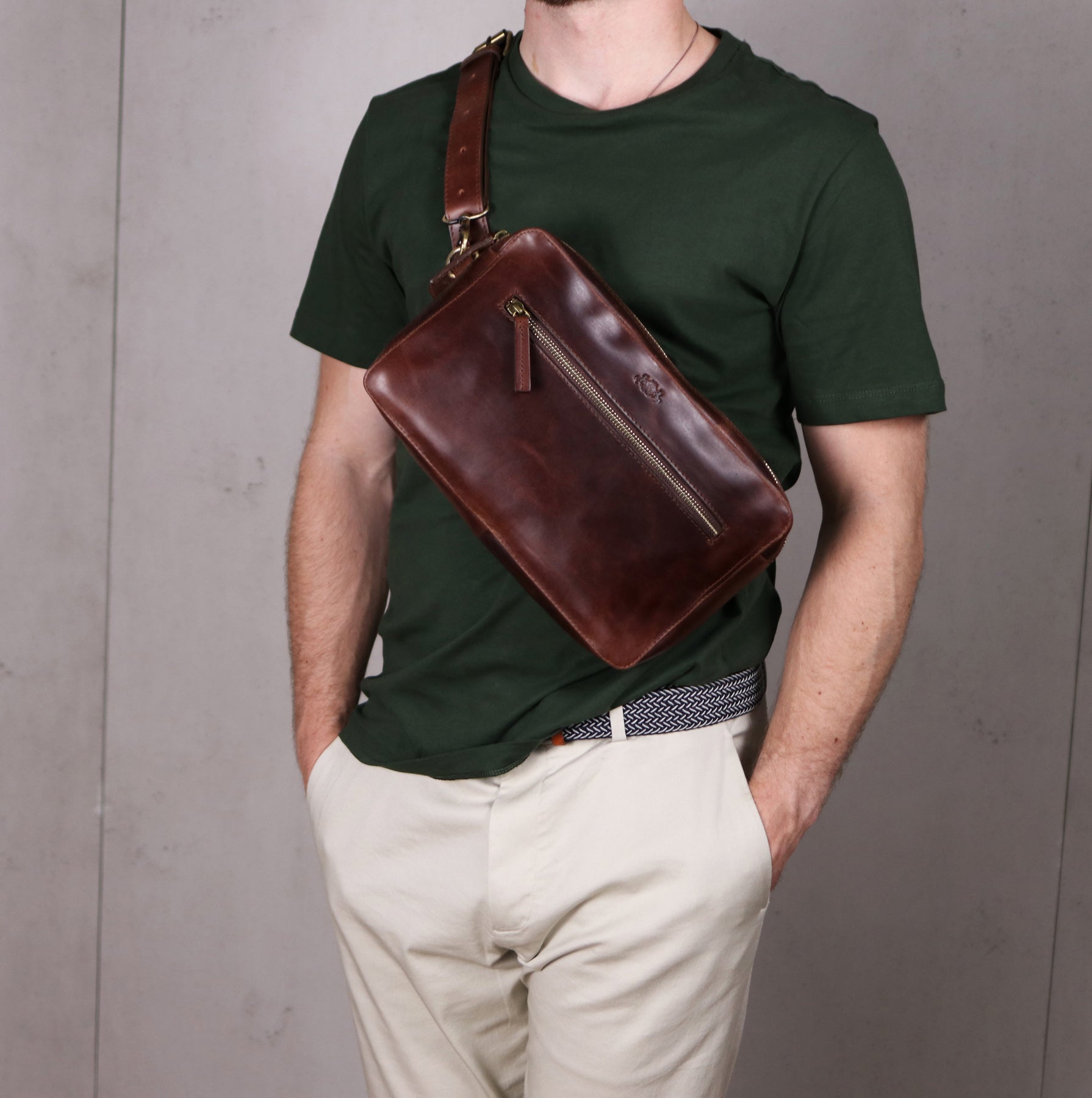 Bumbag OSCAR Naturleder braun-cognac