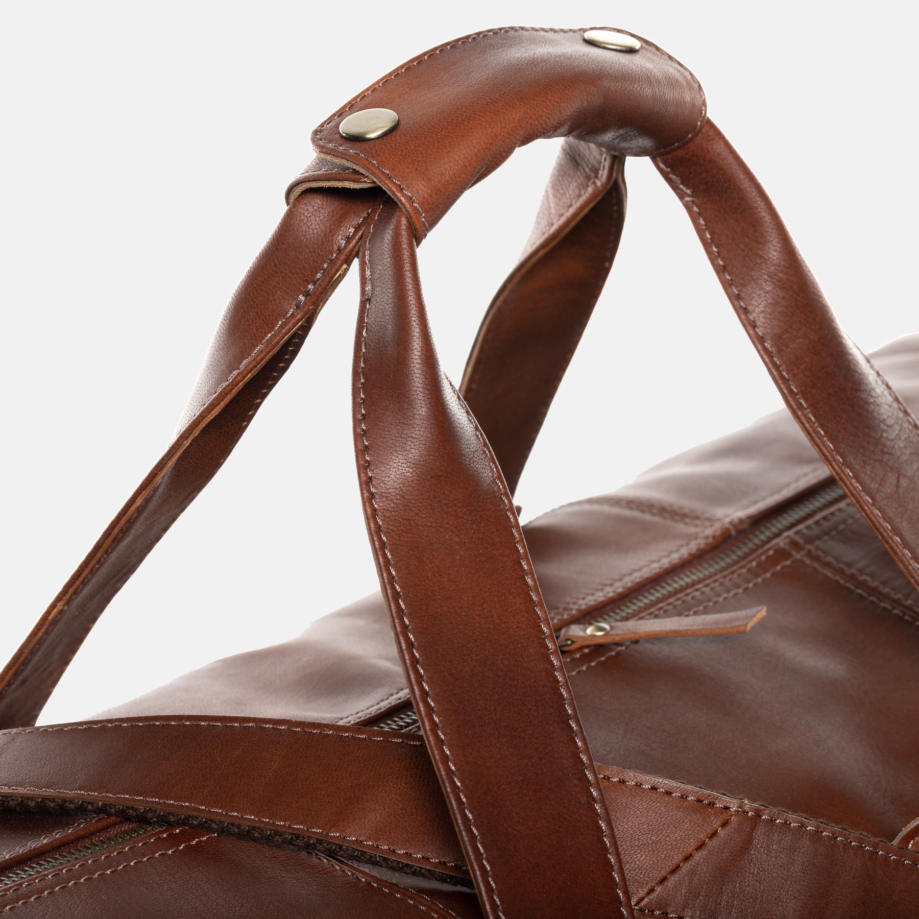 XL Reisetasche LINUS Glattleder hellbraun