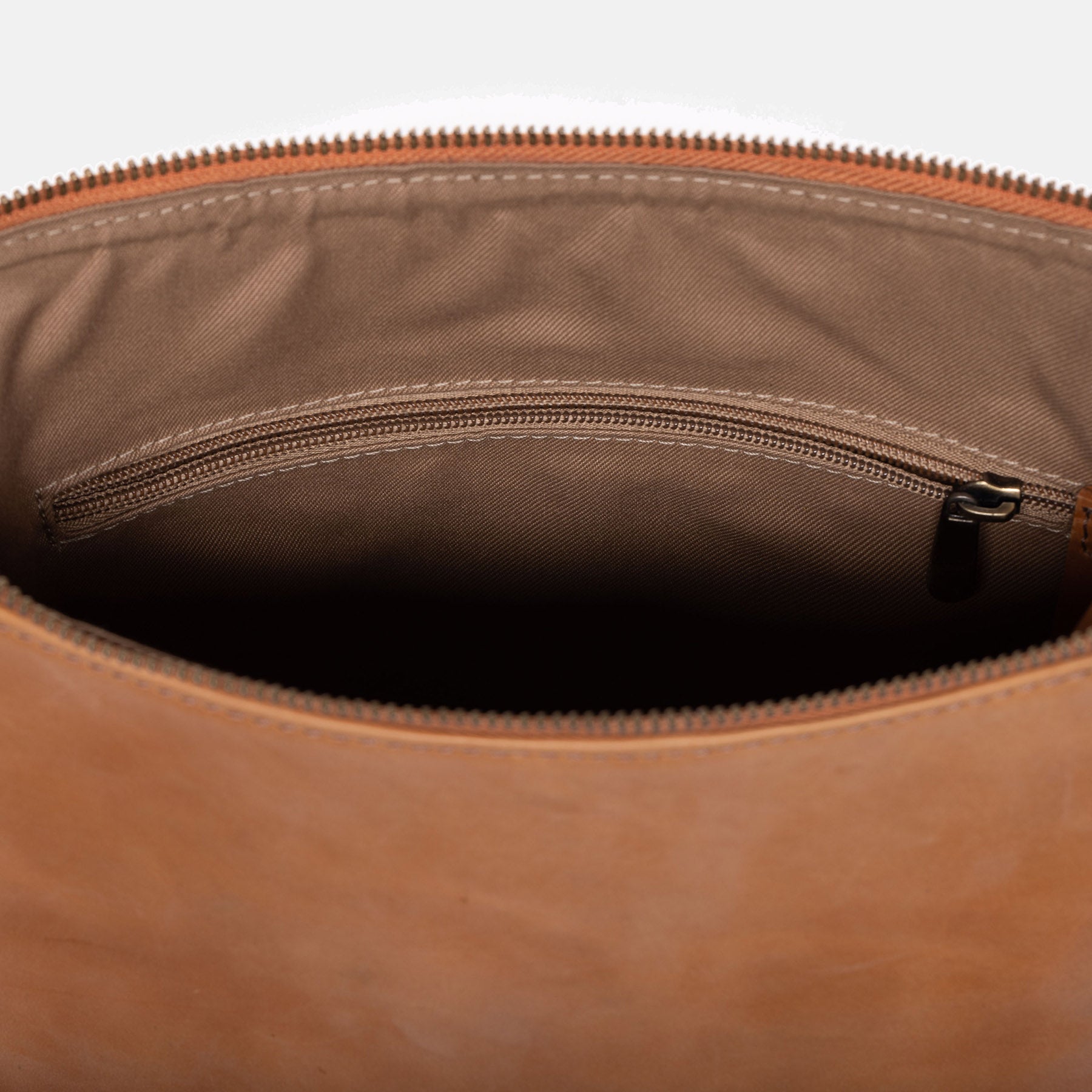 Hobo Bag HEATHROW Glattleder braun