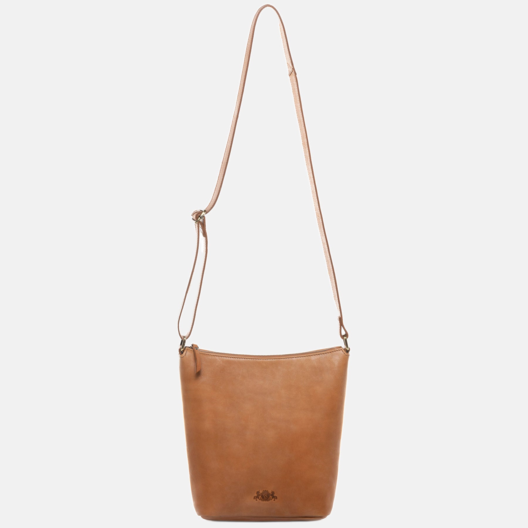 Hobo Bag HEATHROW Glattleder braun