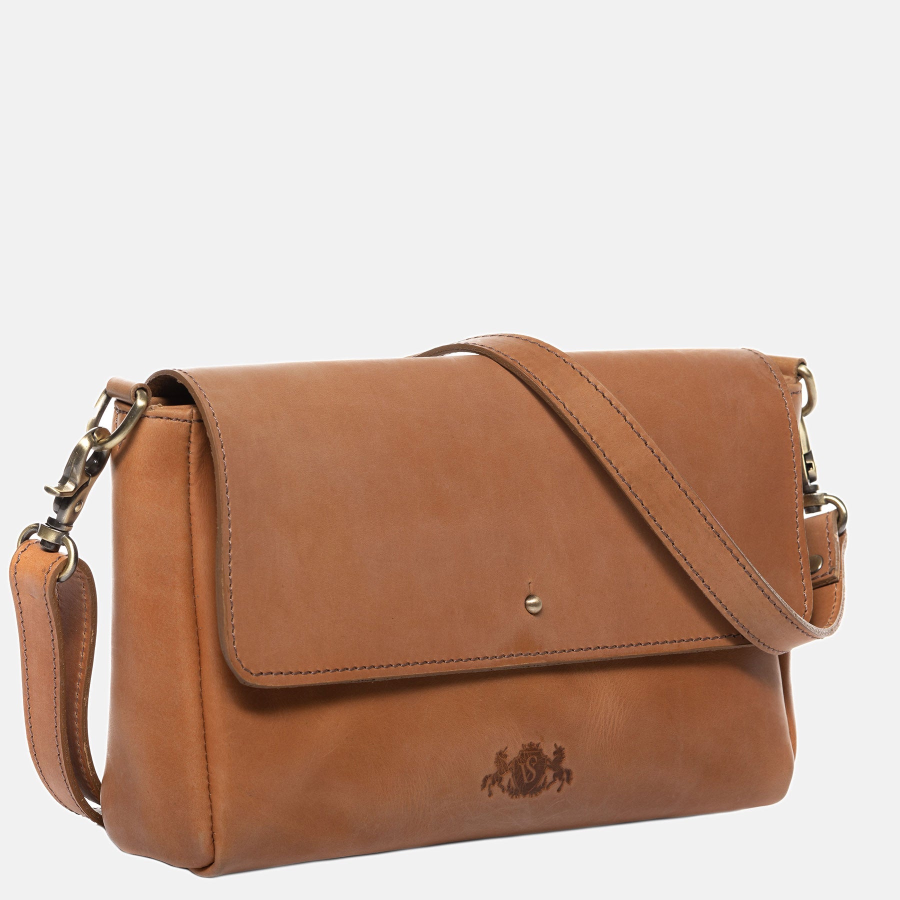 Umhängetasche ELSA Glattleder beige