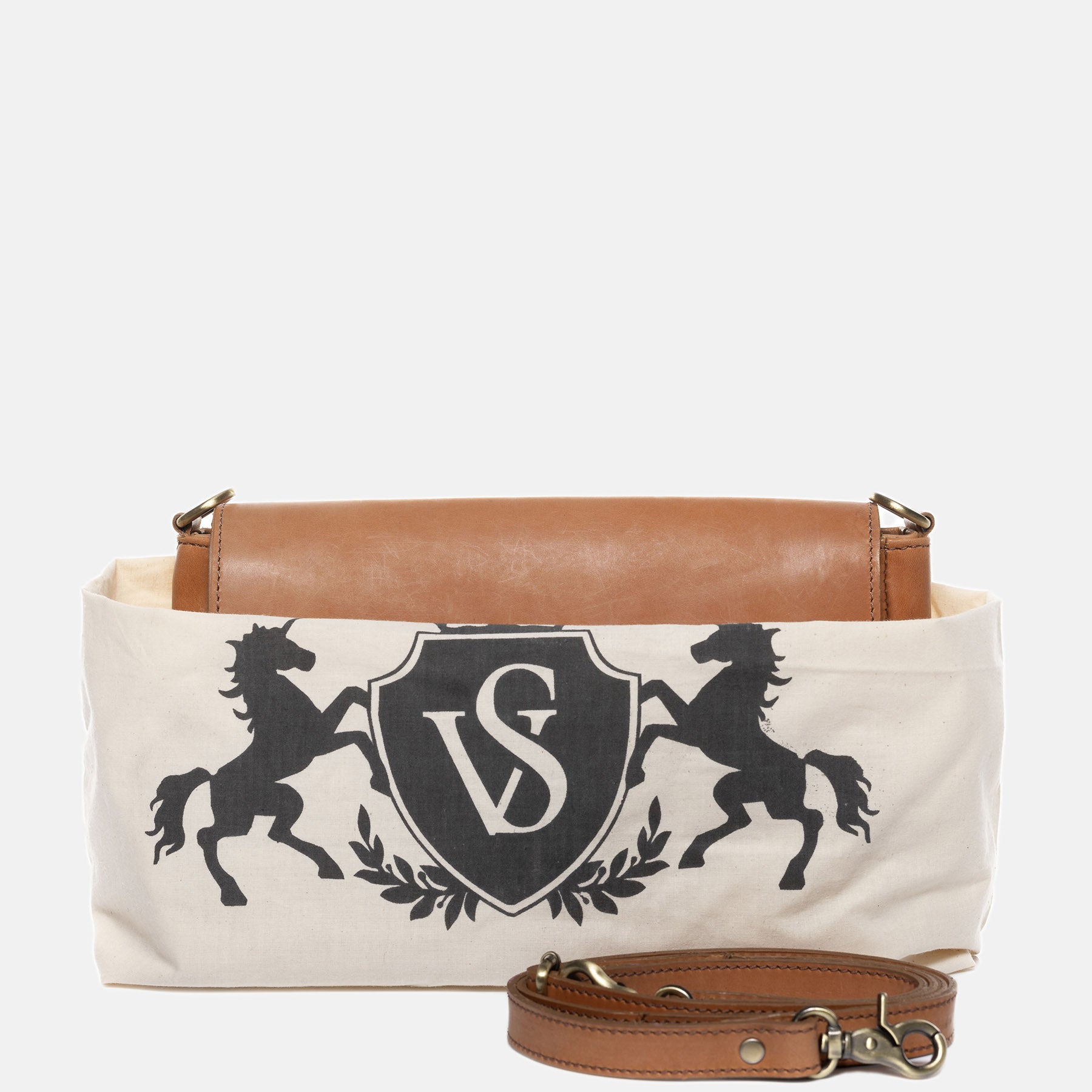 Umhängetasche ELSA Glattleder beige