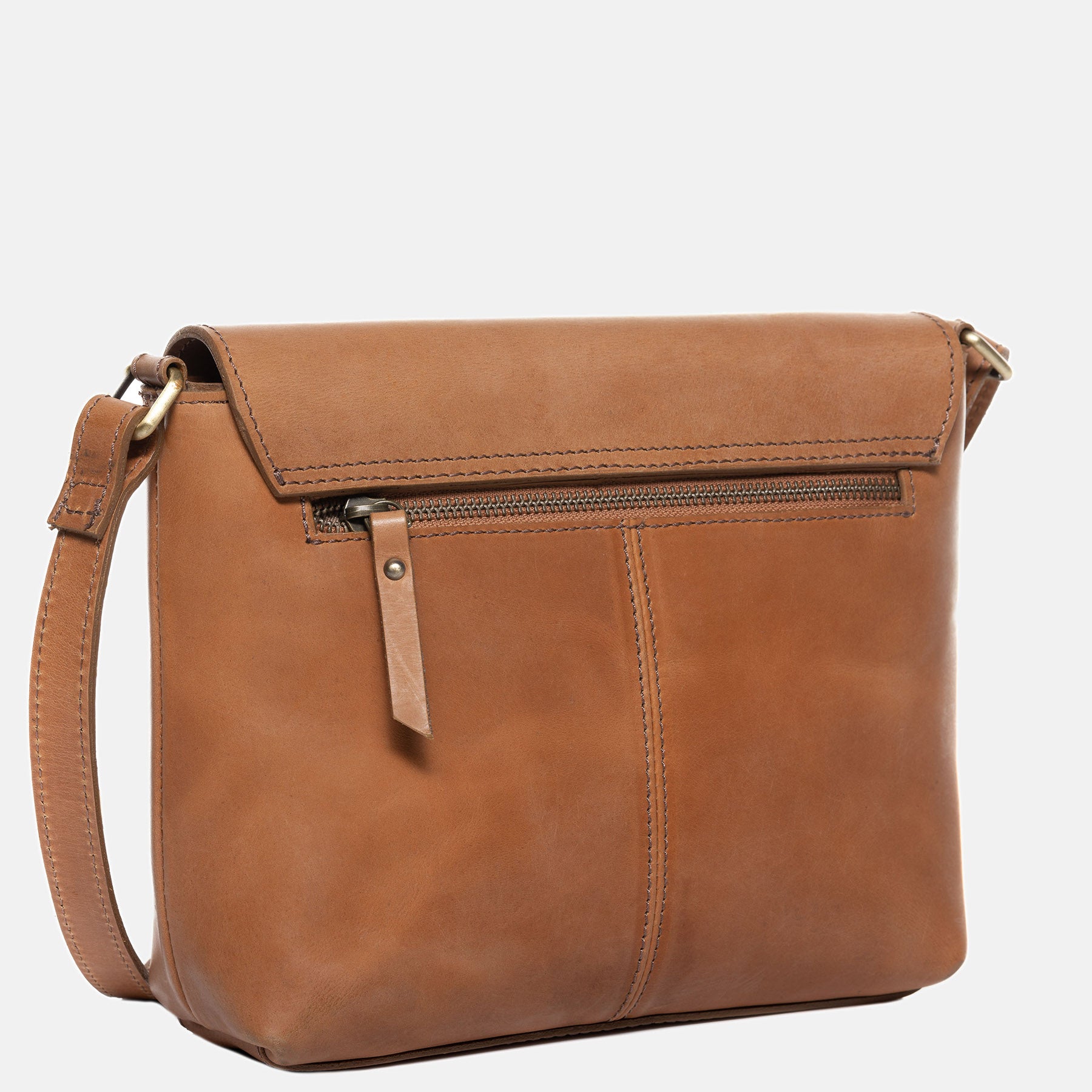Umhängetasche ELYSA Glattleder beige