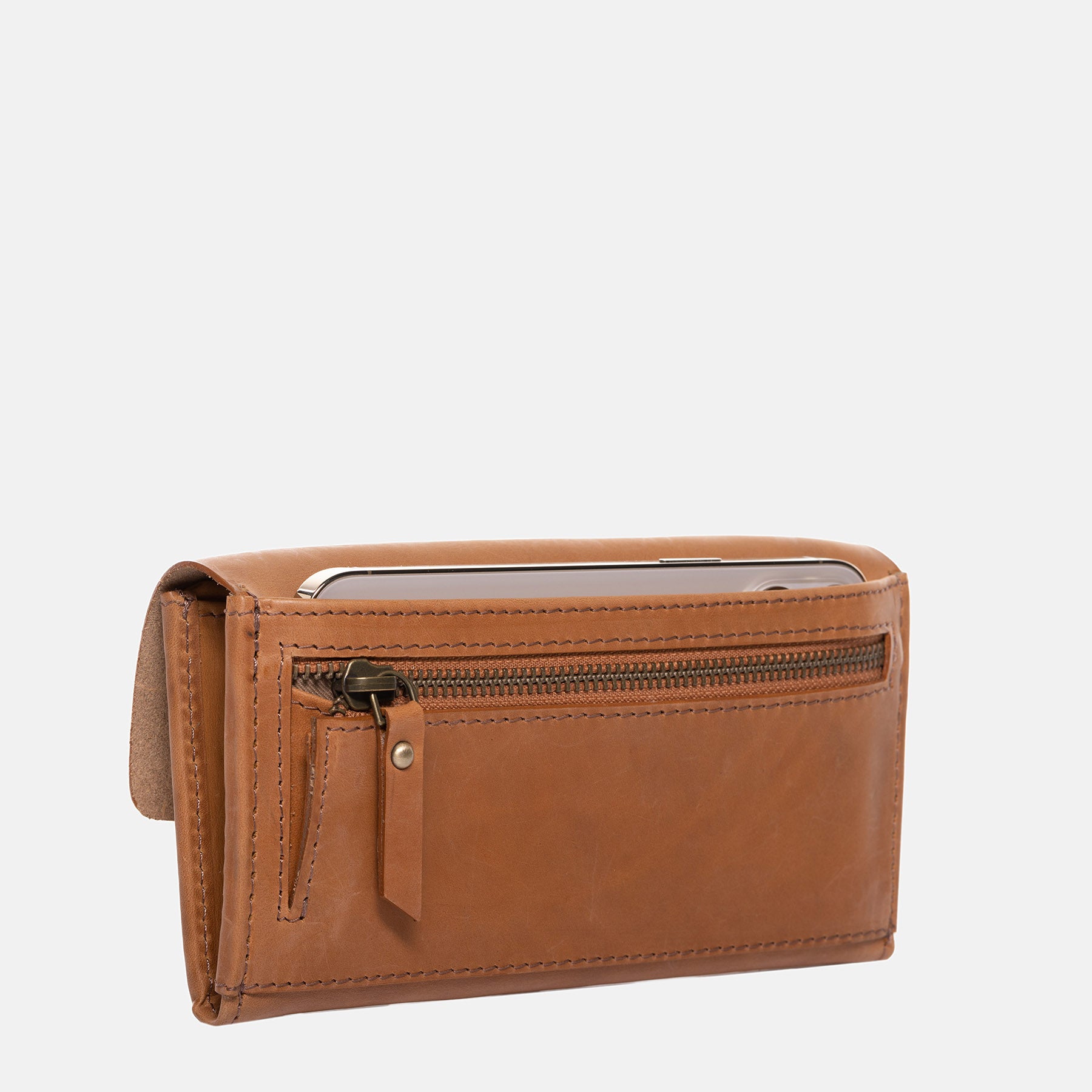 Portemonnaie ELSA Glattleder braun