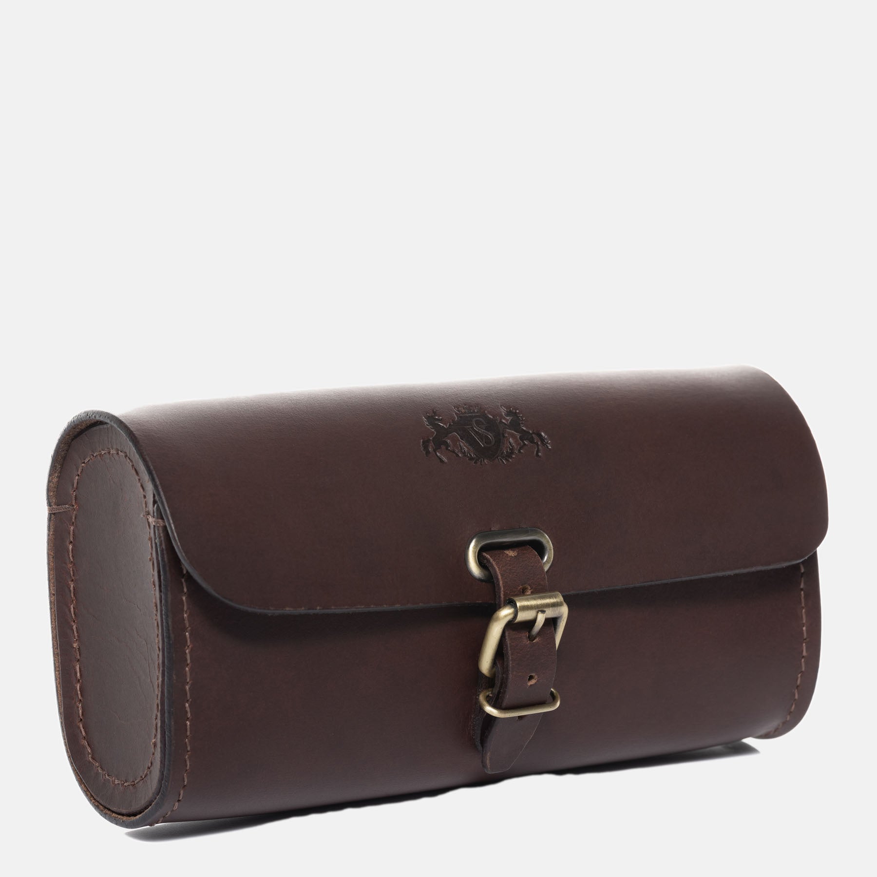 Bicycle bag STEW saddle leather brown