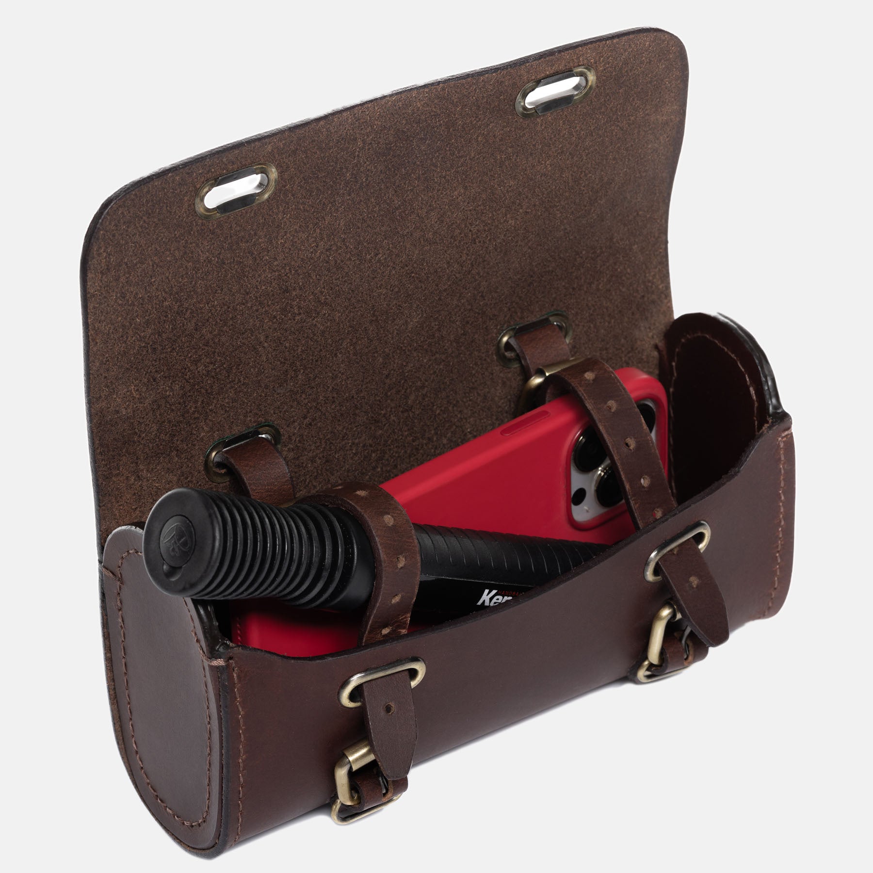 Fahrradtasche STEW-2 Sattelleder braun