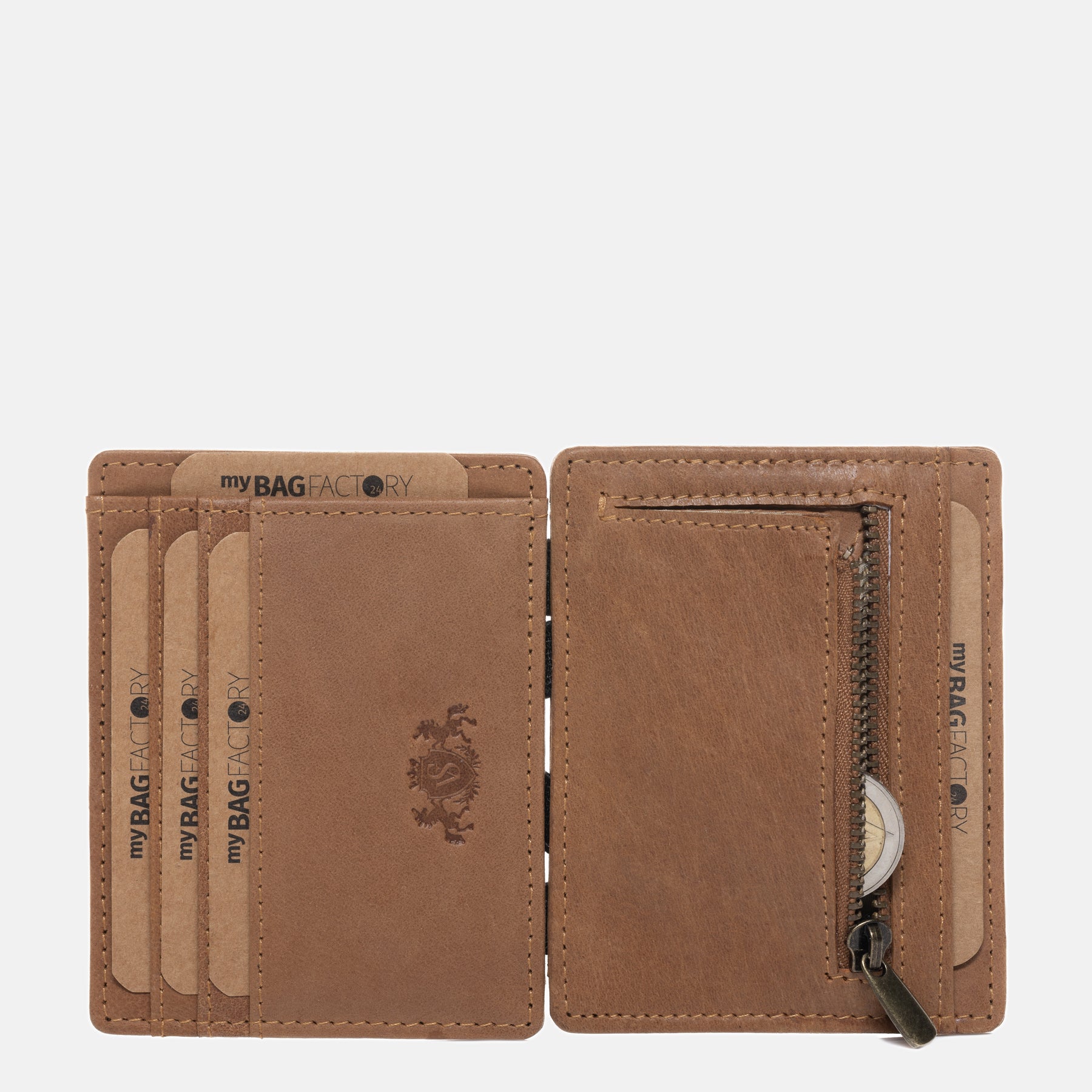 Wallet STAN buffalo leather brown