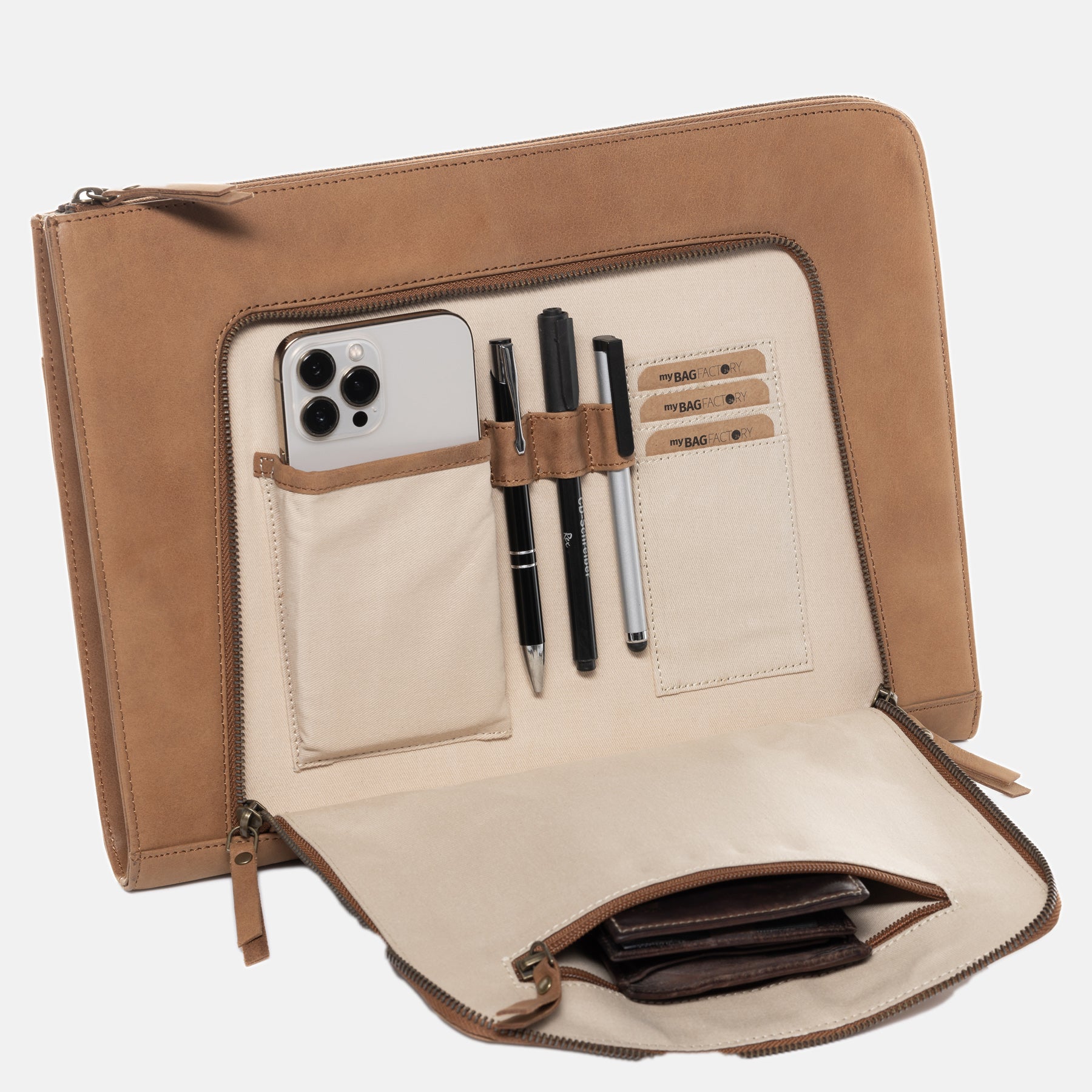 Laptop sleeve CHELSEA buffalo leather