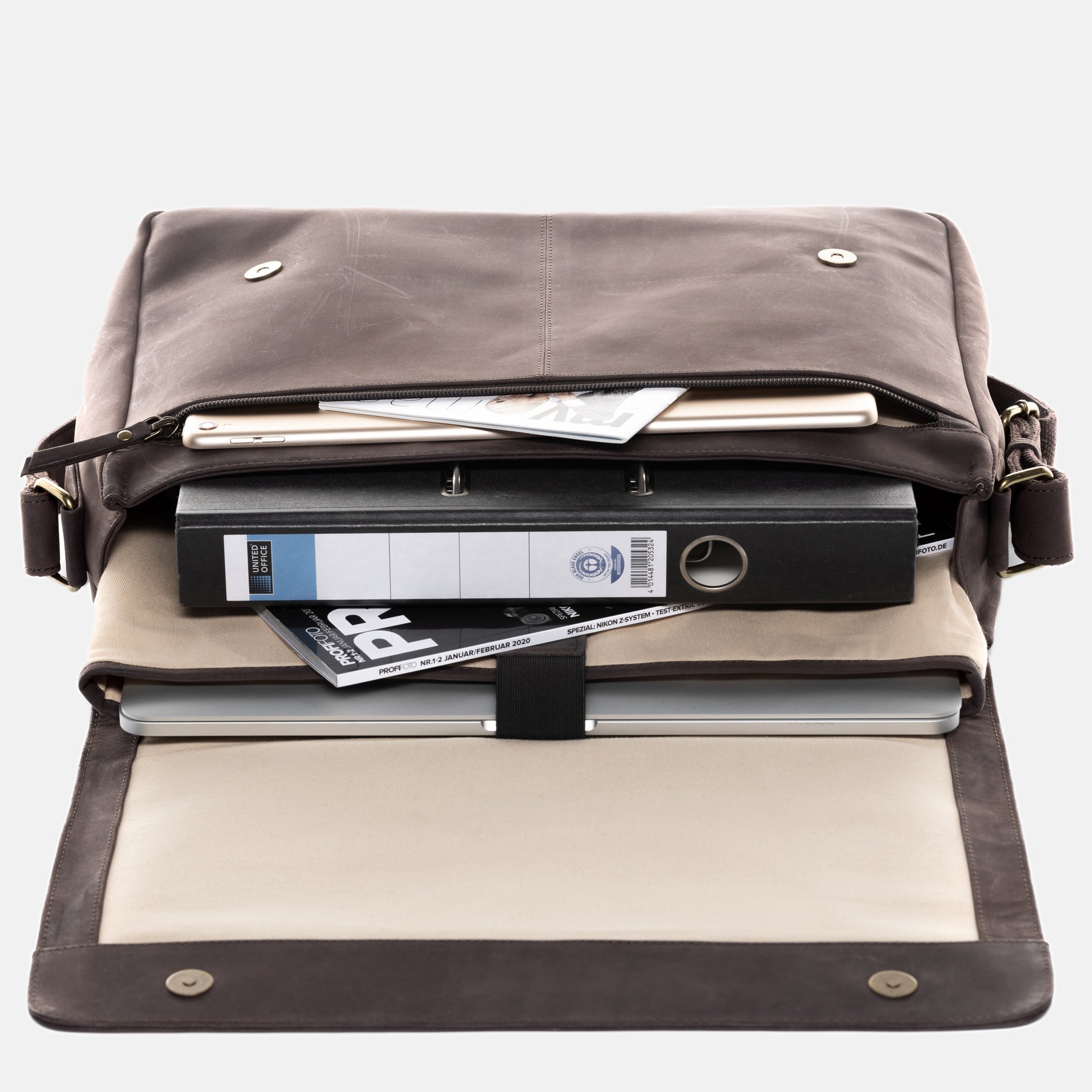 Umhängetasche  SPENCER Büffelleder