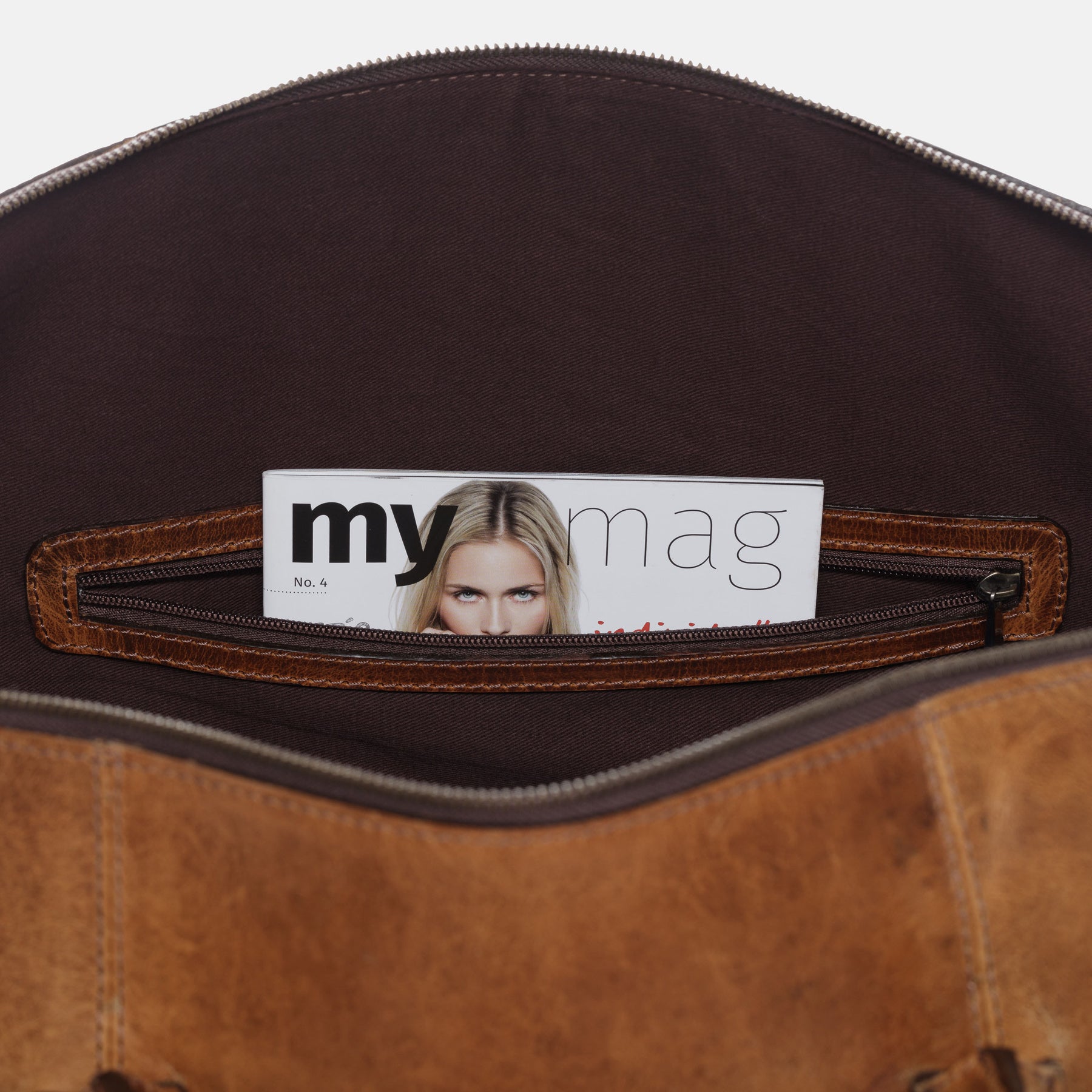 Reisetasche CHAD Büffelleder camel-beige