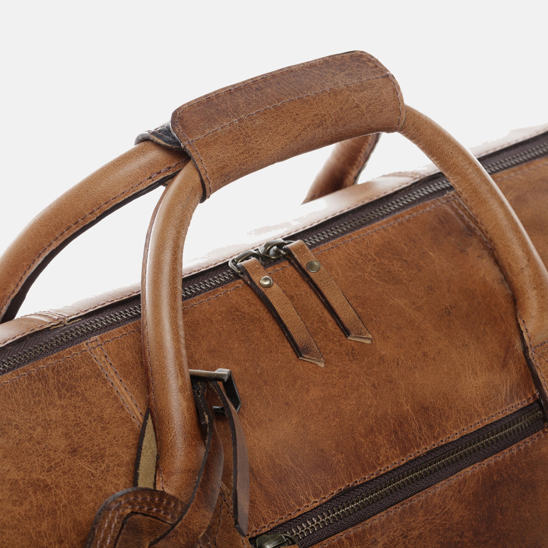 Reisetasche CHAD Büffelleder camel-beige