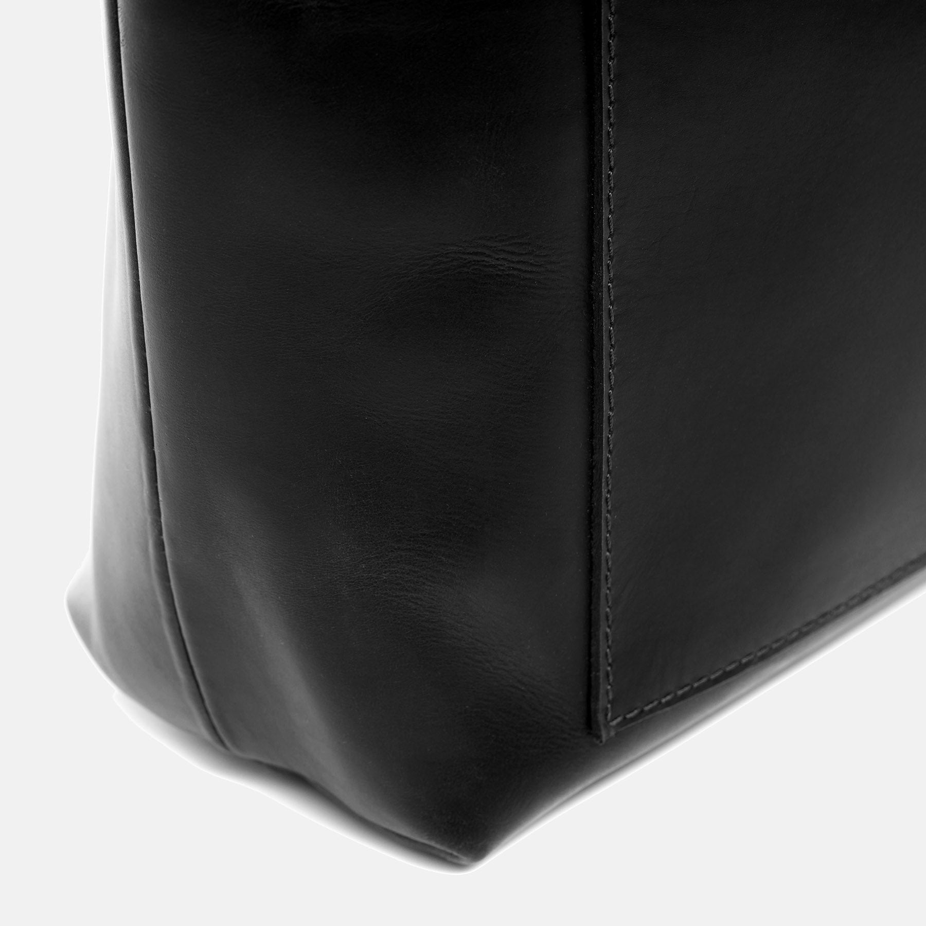 Shopper PIPER Glattleder schwarz