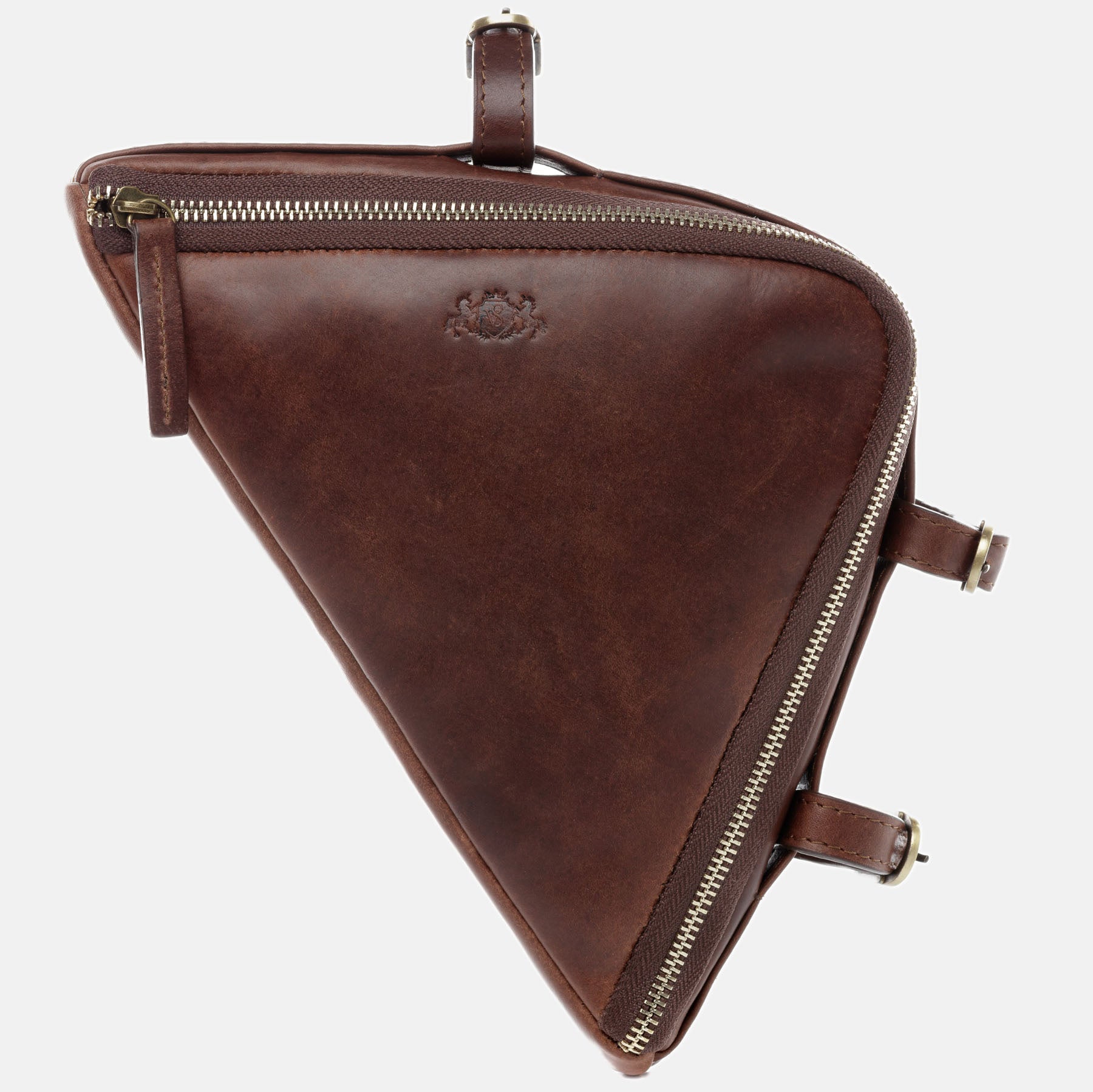 Fahrradtasche ARCHIE Naturleder braun-cognac