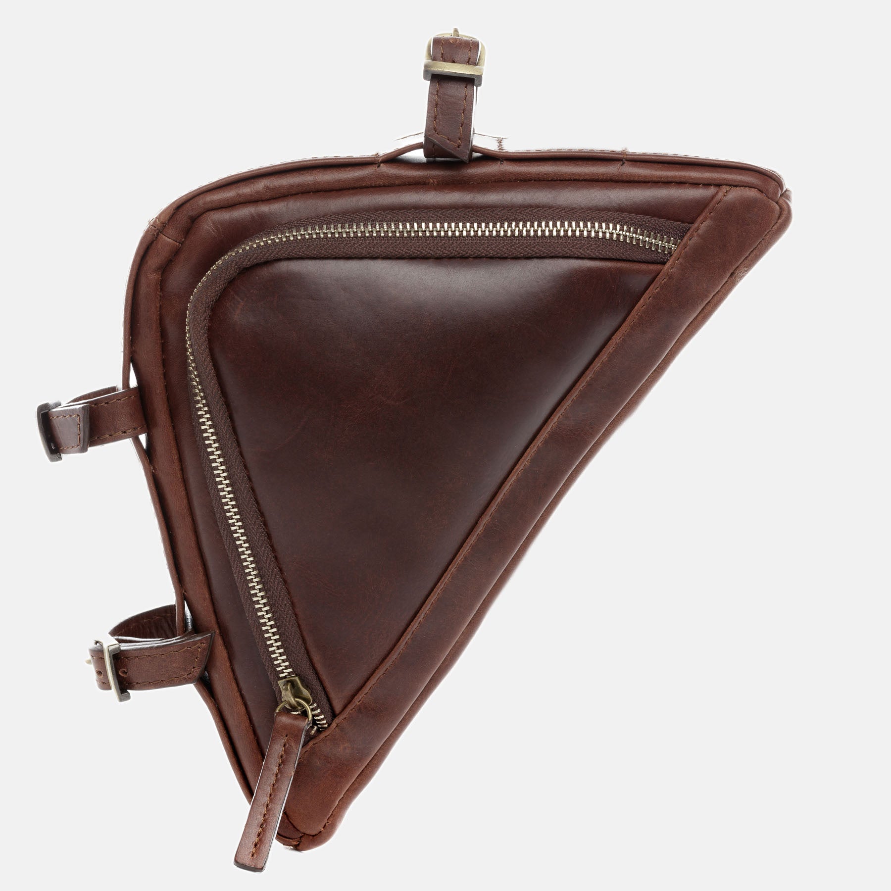 Fahrradtasche ARCHIE Naturleder braun-cognac