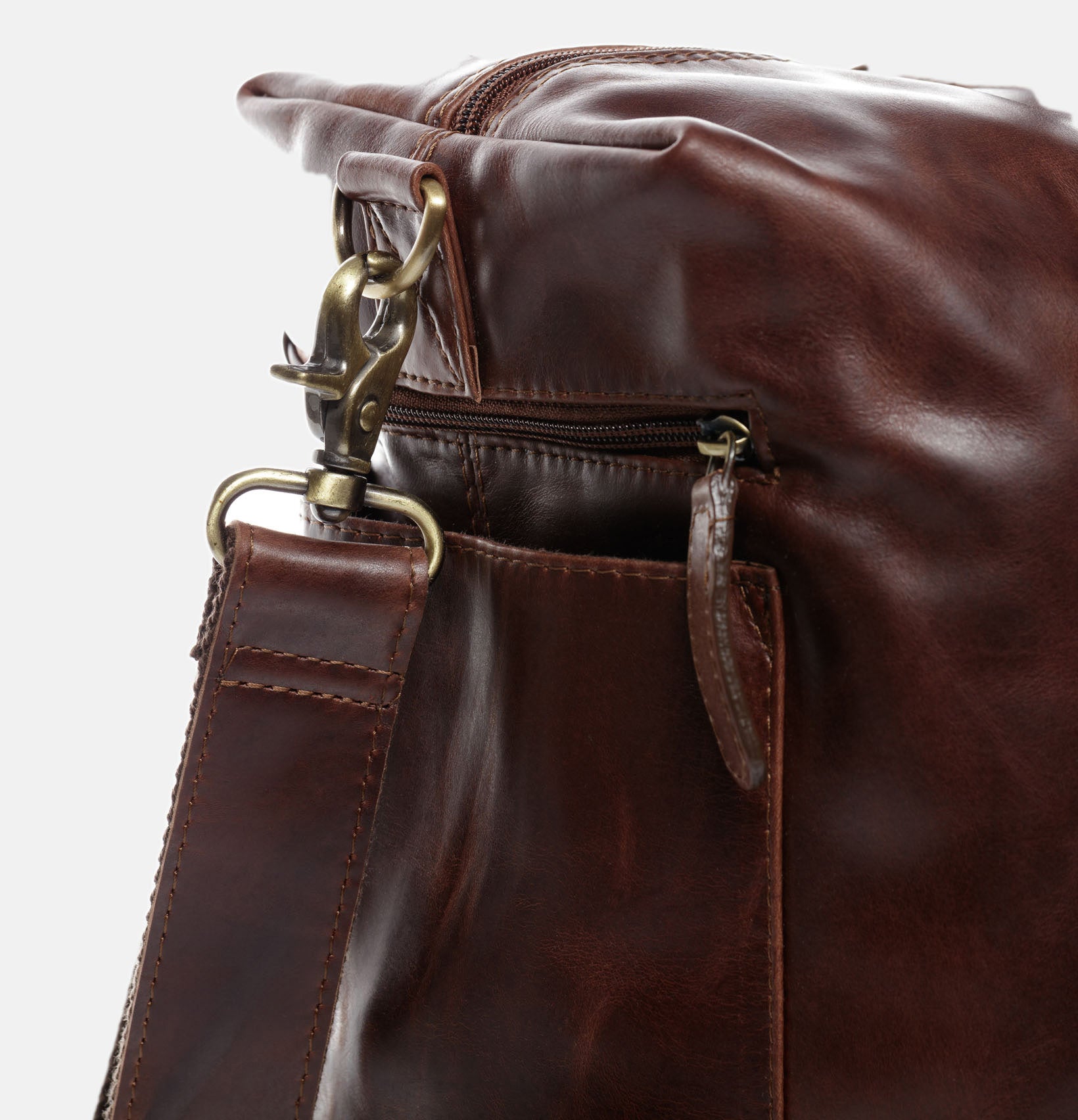 Weekender BRISTOL SIDE Natur-Leder braun