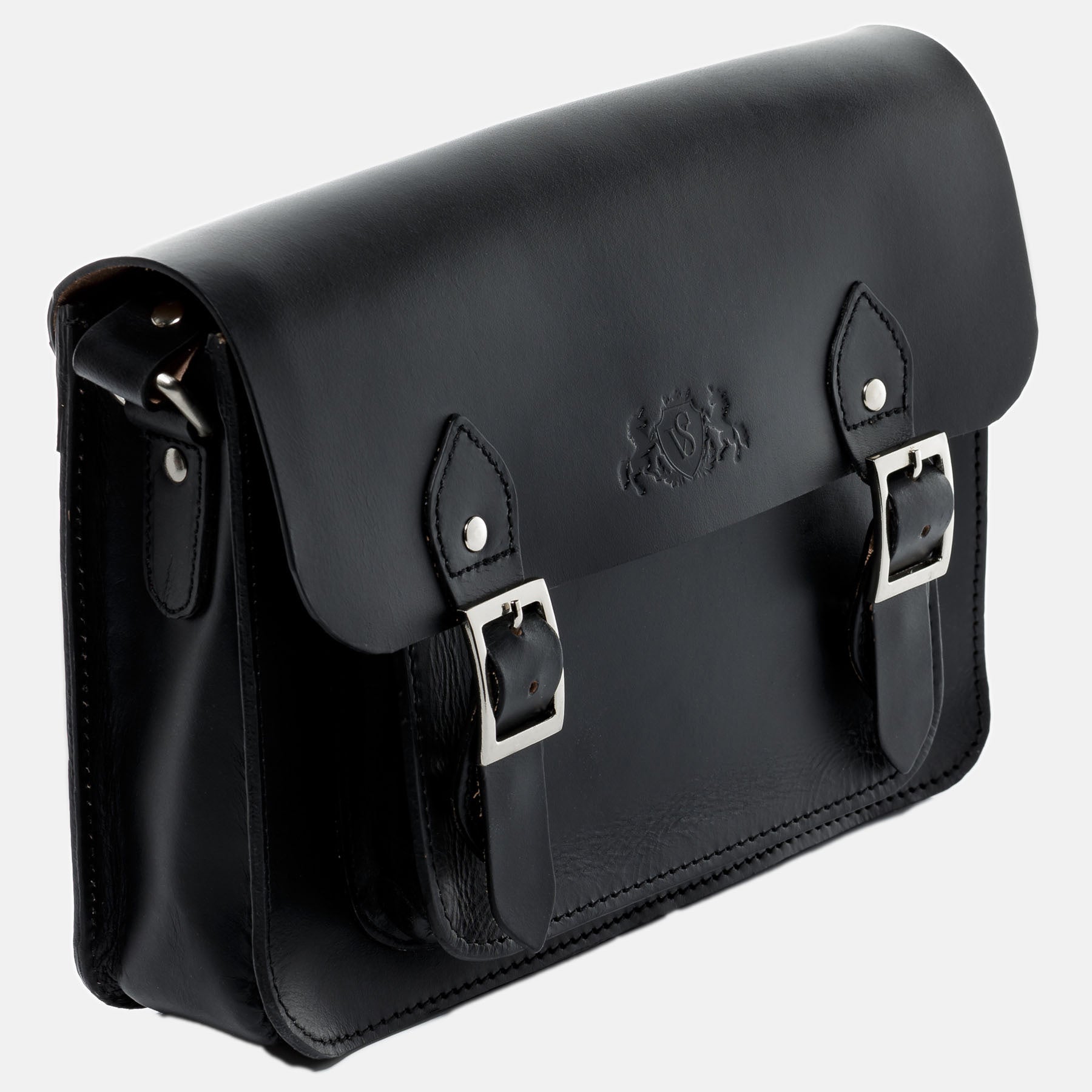 Satchel TESSA Sattelleder schwarz