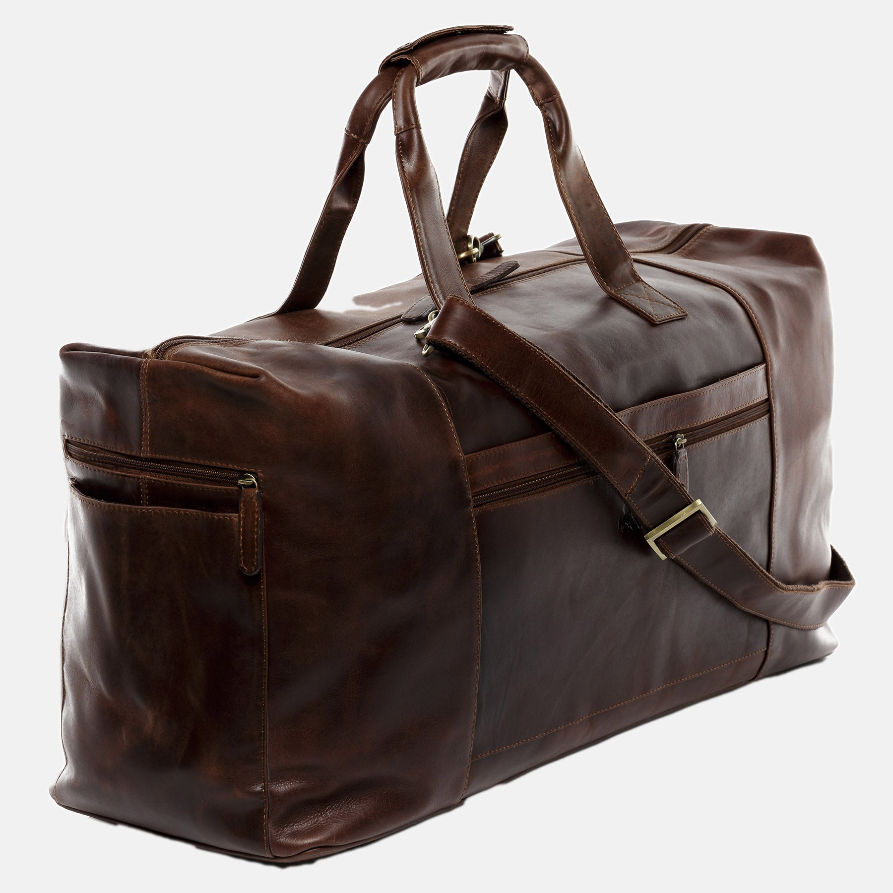 XL Reisetasche BRISTOL Naturleder braun-cognac