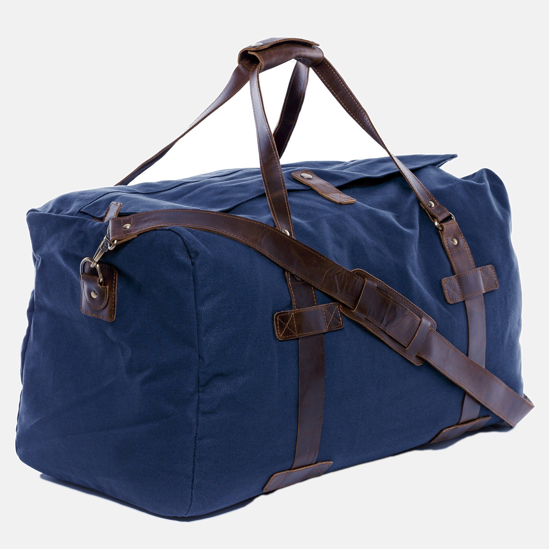 Weekender CHASE Canvas & Leder blau