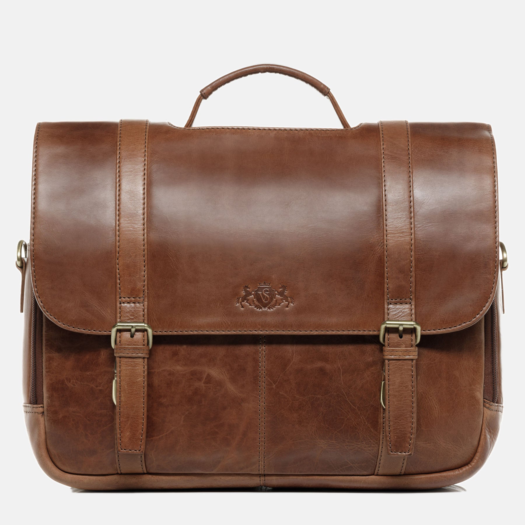 Laptoptasche SPECTOR Natur-Leder braun
