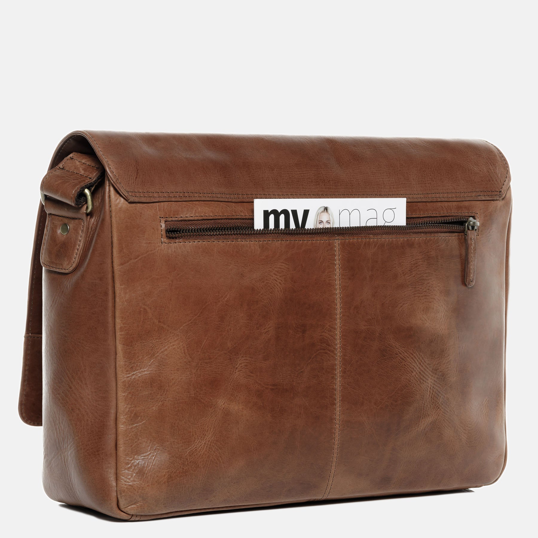 Laptoptasche Joseph Natur-Leder braun