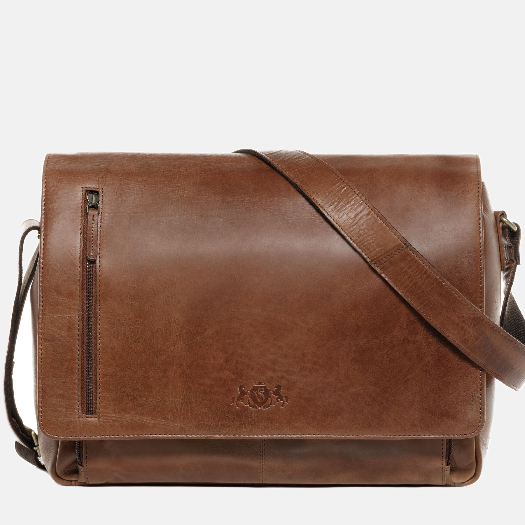 Laptoptasche Joseph Natur-Leder braun