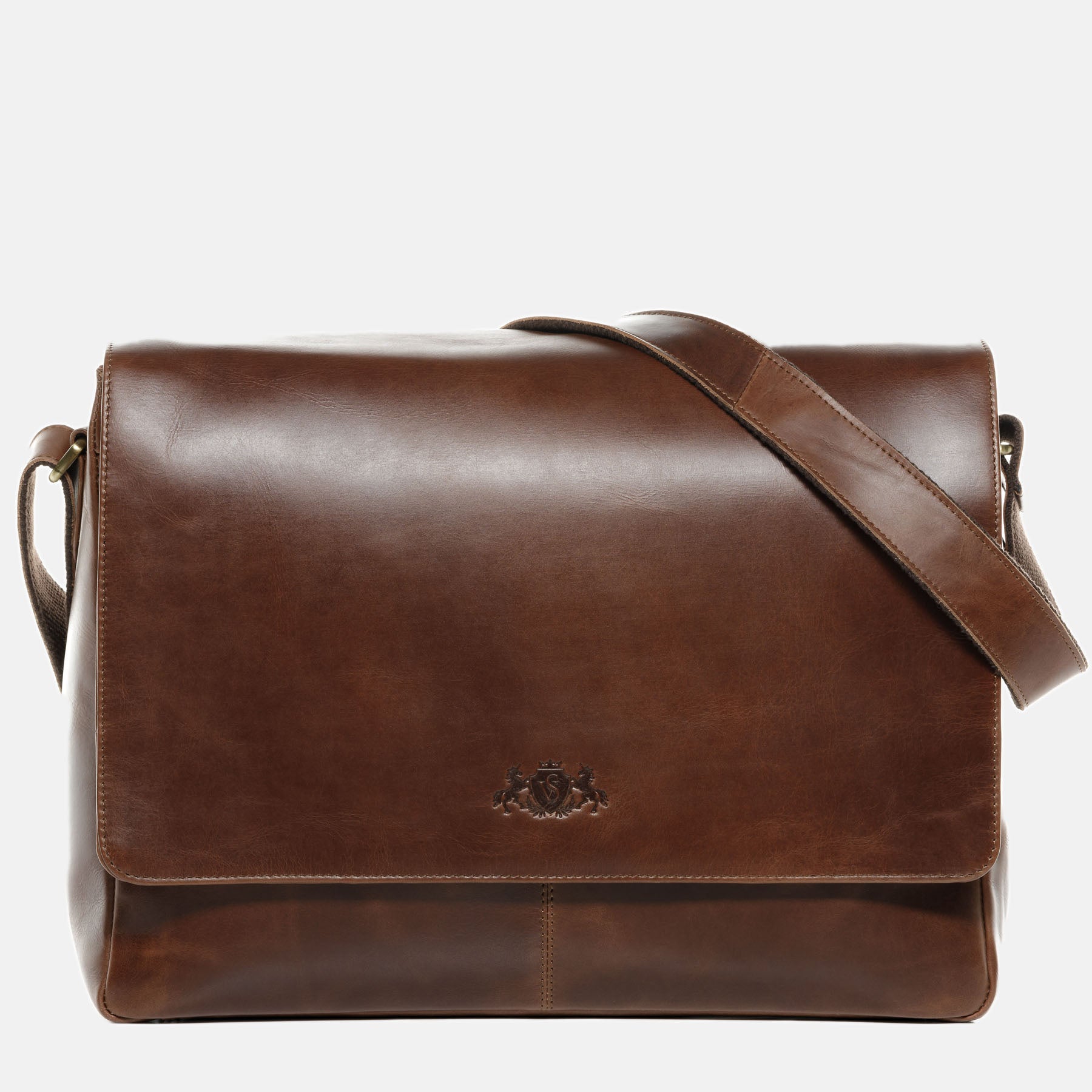 Messenger Bag SPENCER Naturleder hellbraun