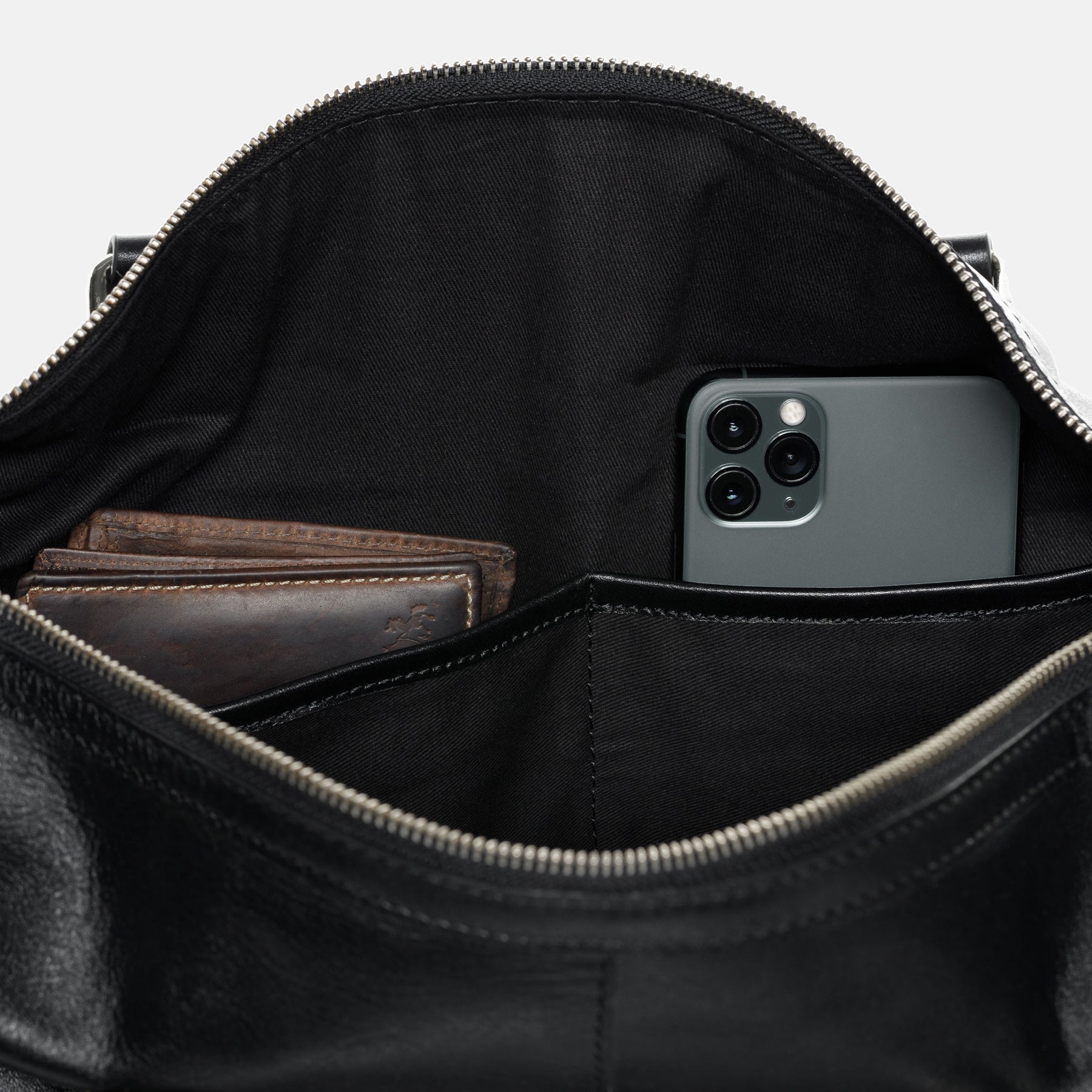 Weekender SEATTLE Glattleder schwarz