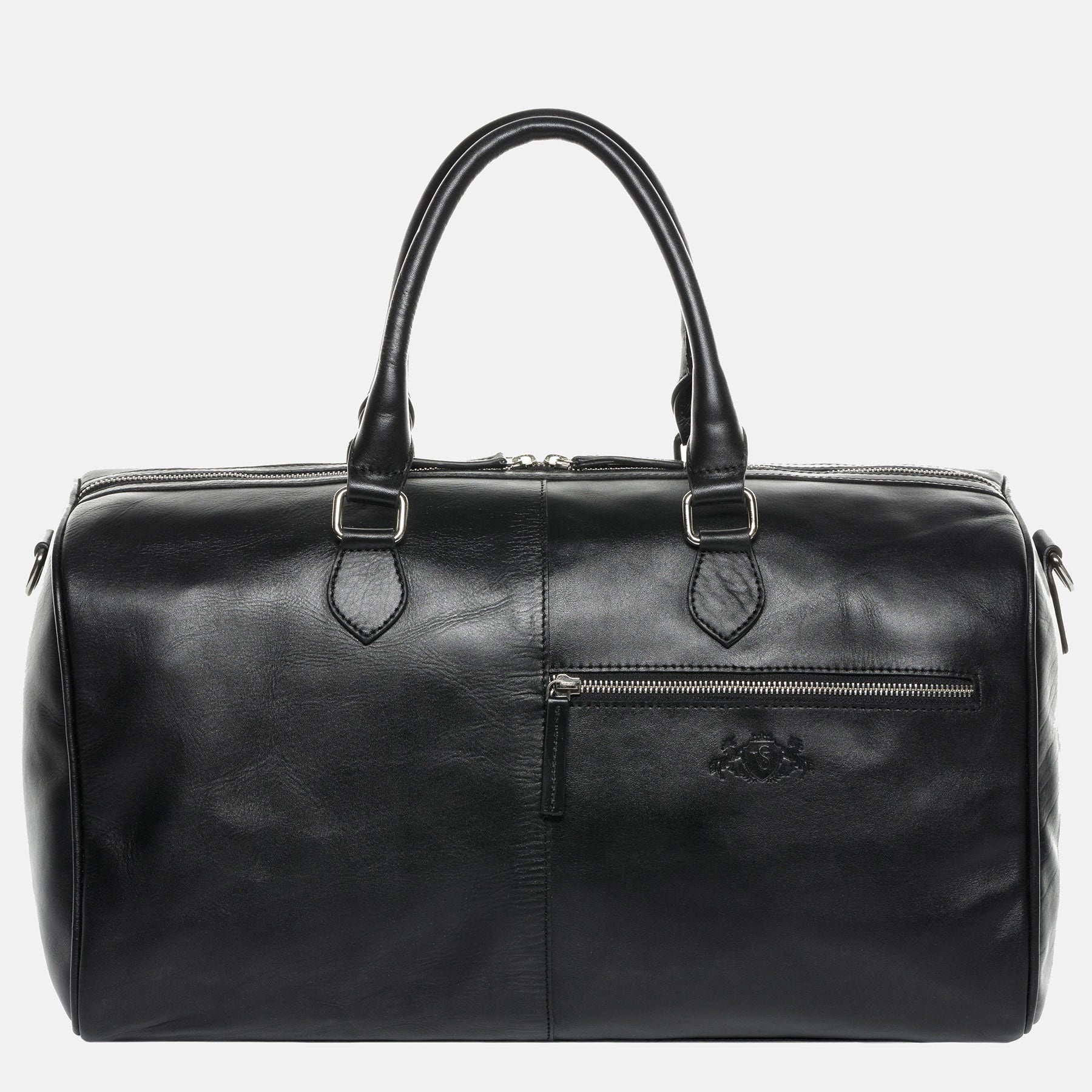 Reisetasche SEATTLE Glattleder schwarz
