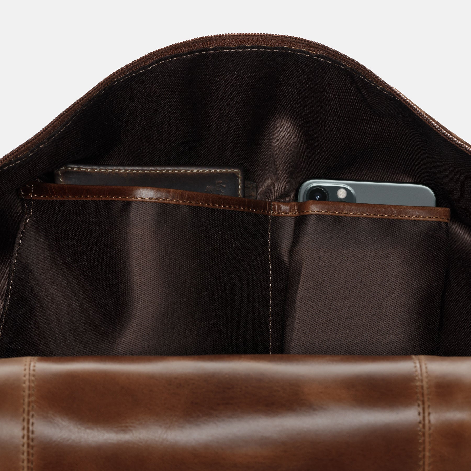 Reisetasche YALE Natur-Leder braun