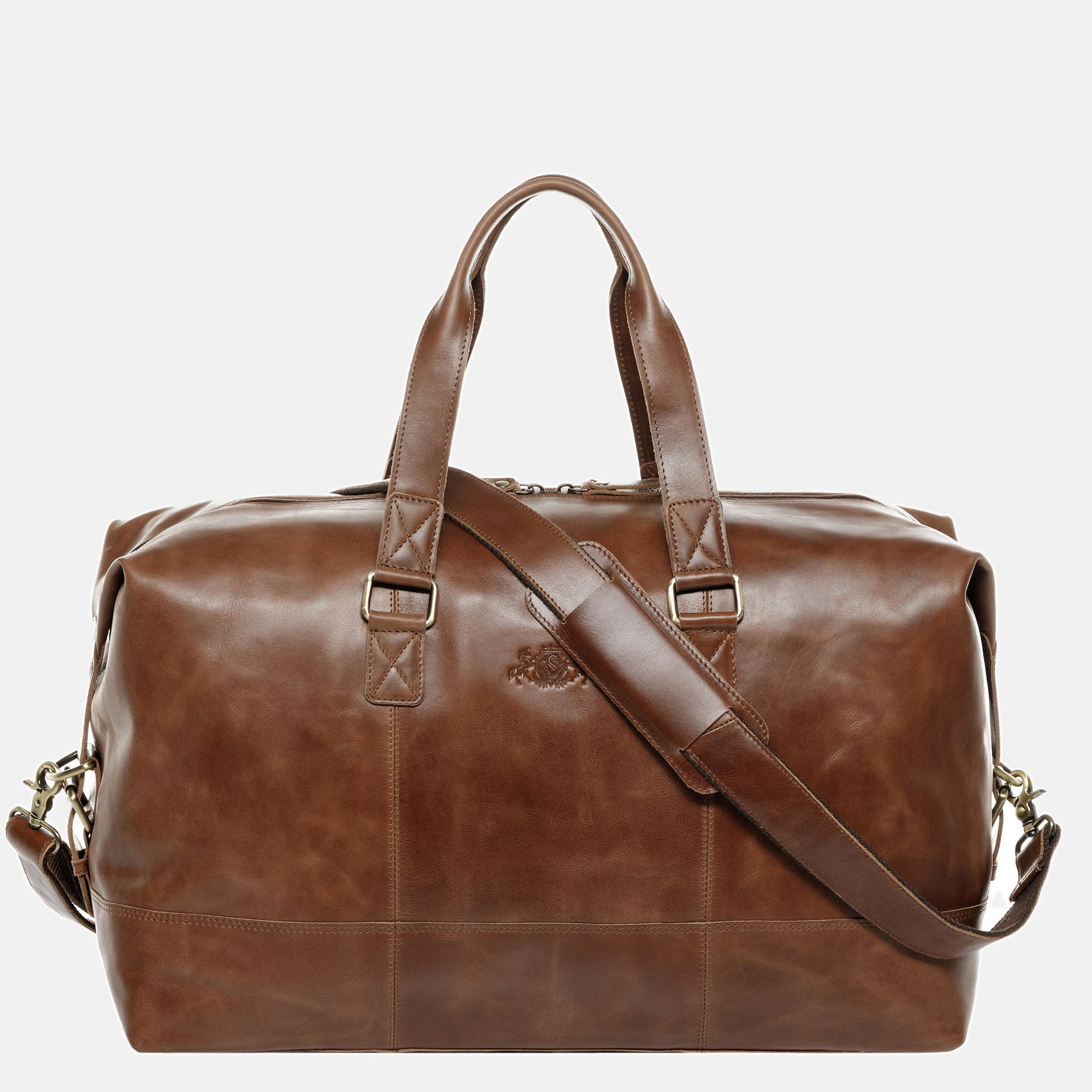 Reisetasche YALE Natur-Leder braun
