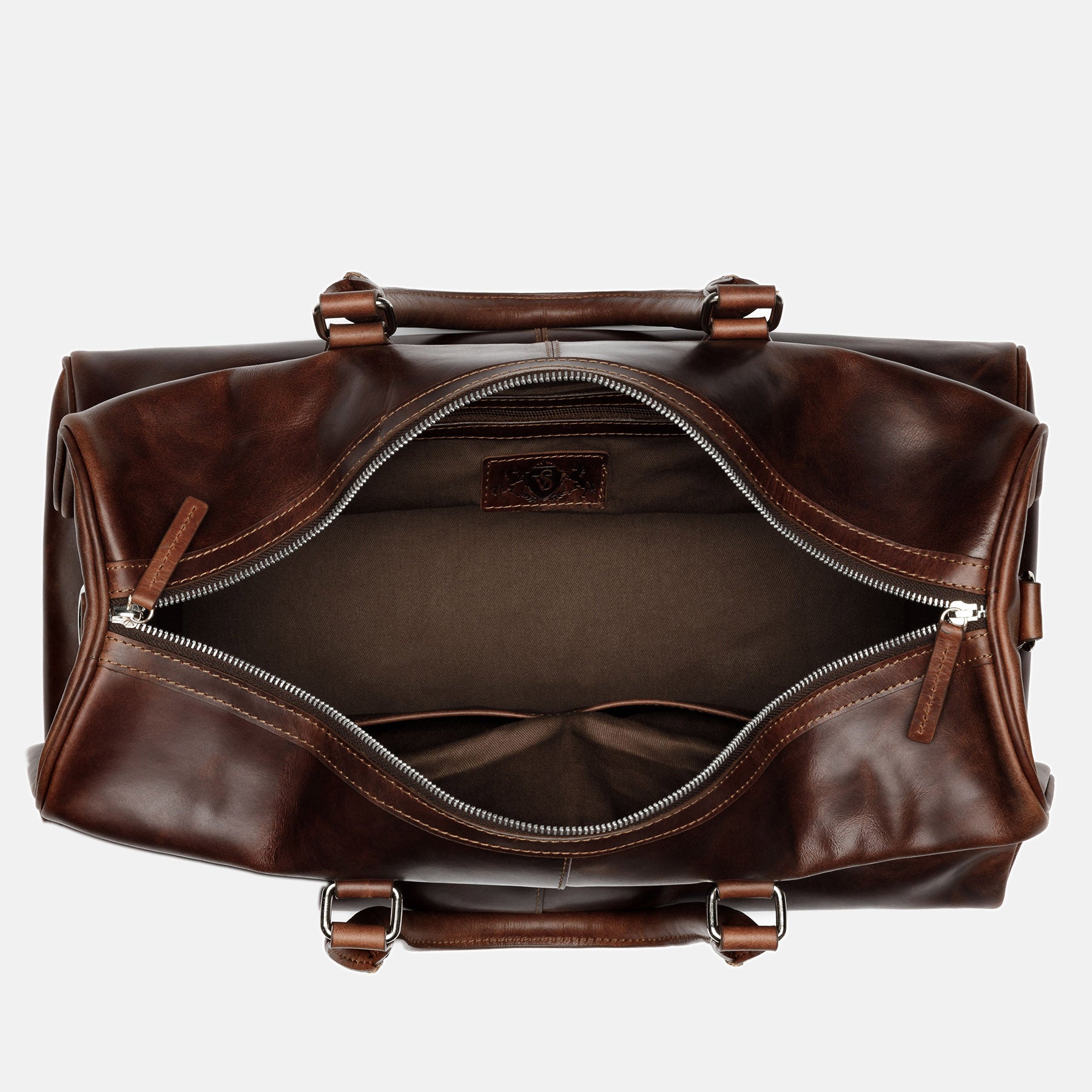 Reisetasche SEATTLE Natur-Leder braun