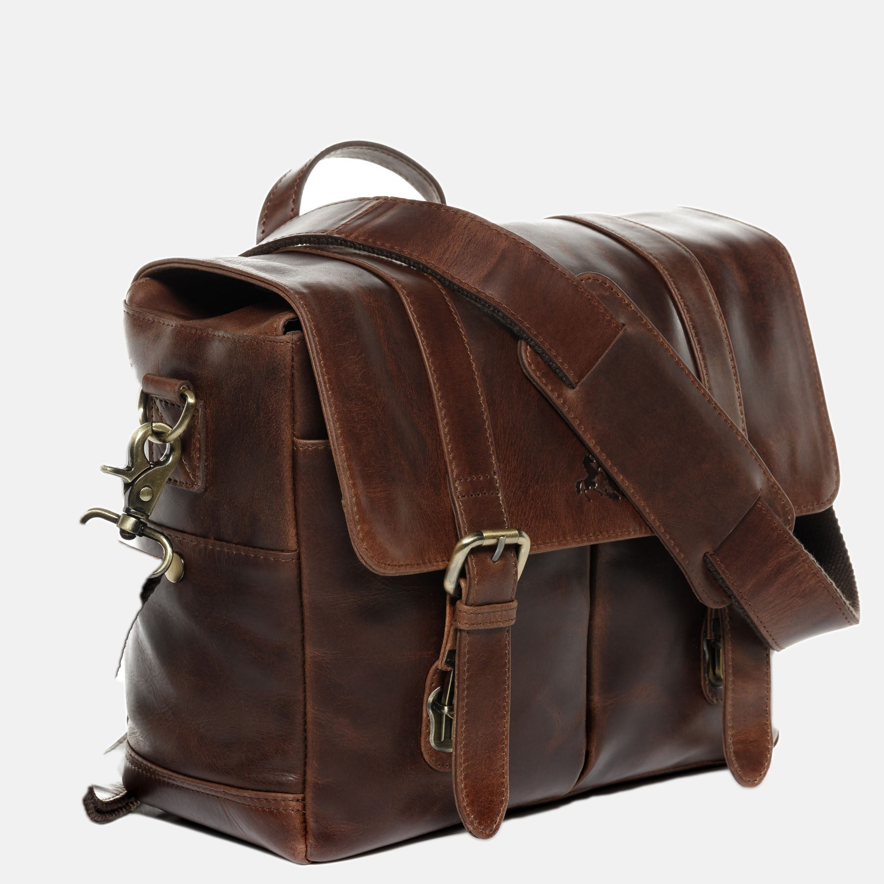 Fototasche HEATHROW Natur-Leder braun