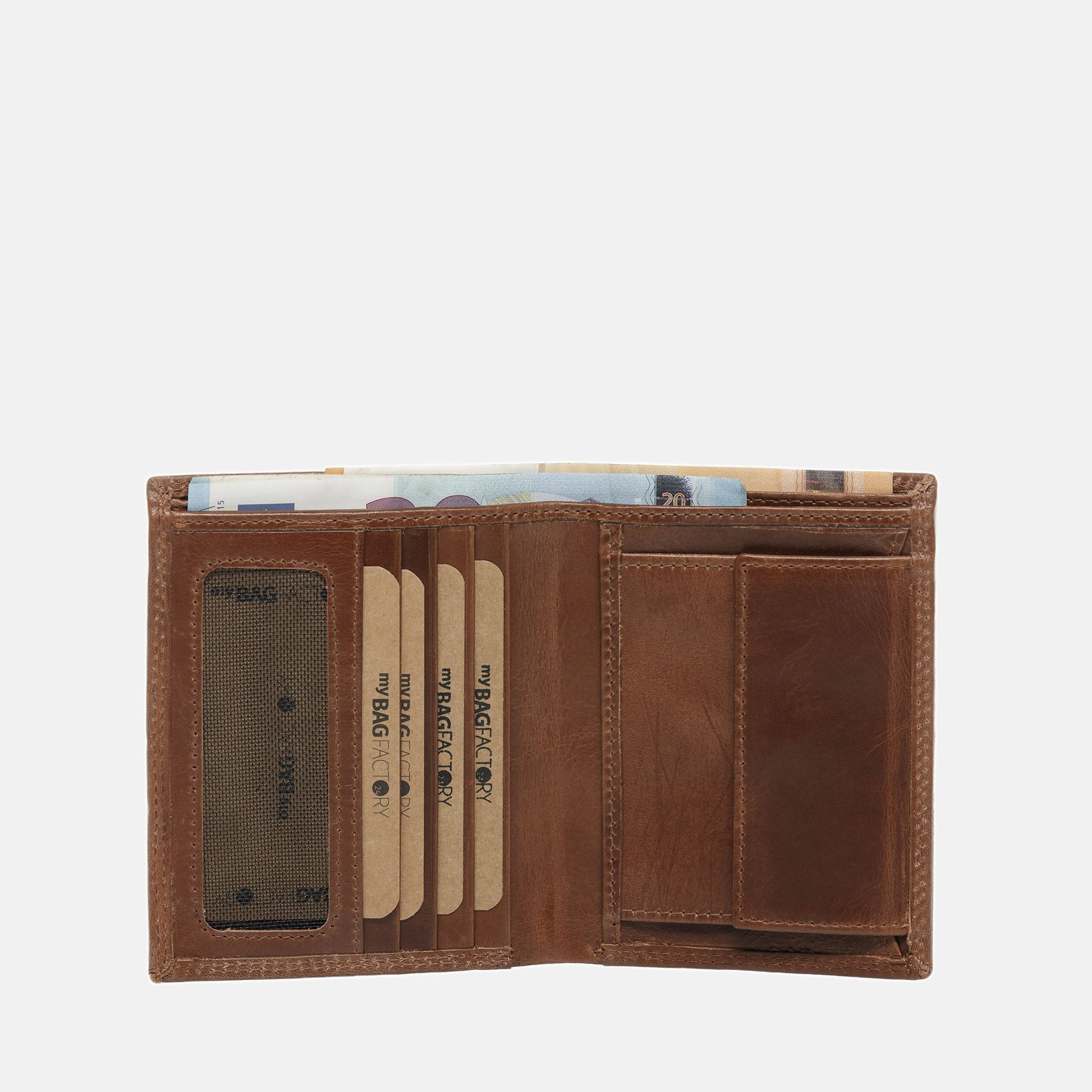 Purse JACK natural leather light brown