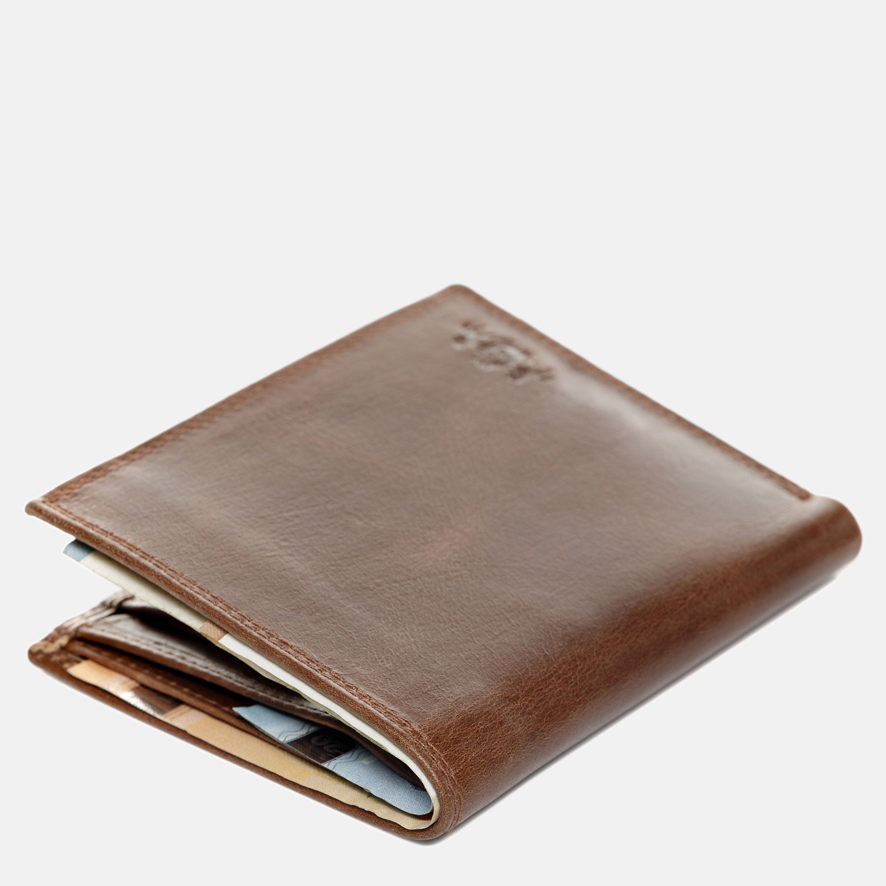 Purse JACK natural leather light brown
