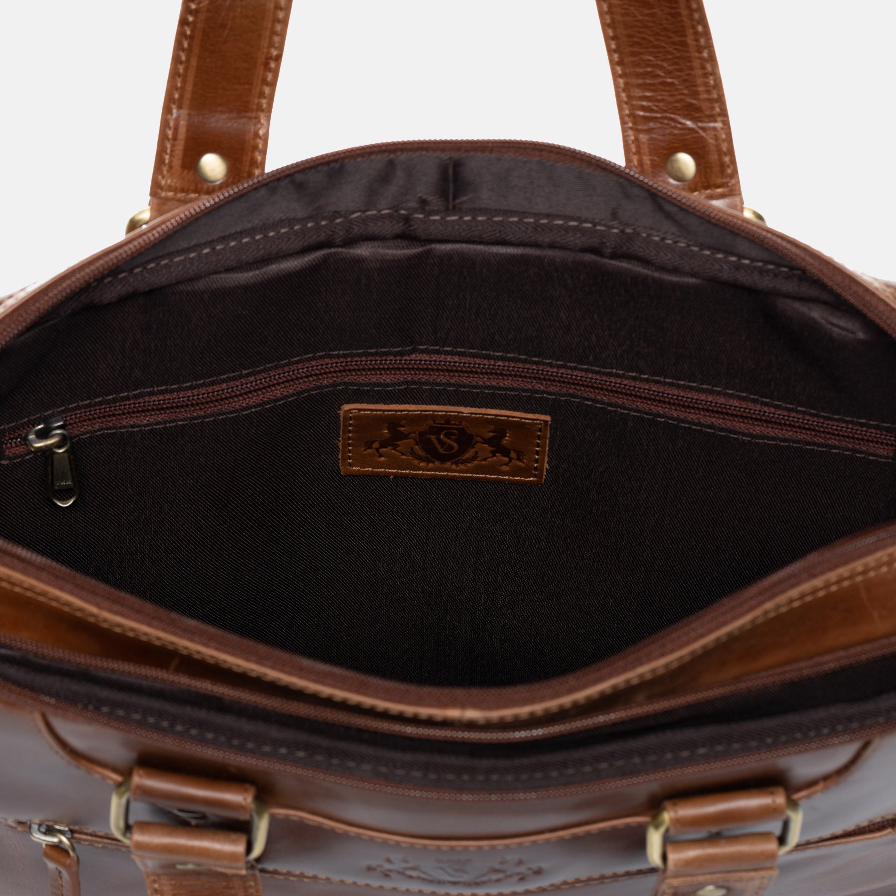 Laptoptasche YANN Natur-Leder braun