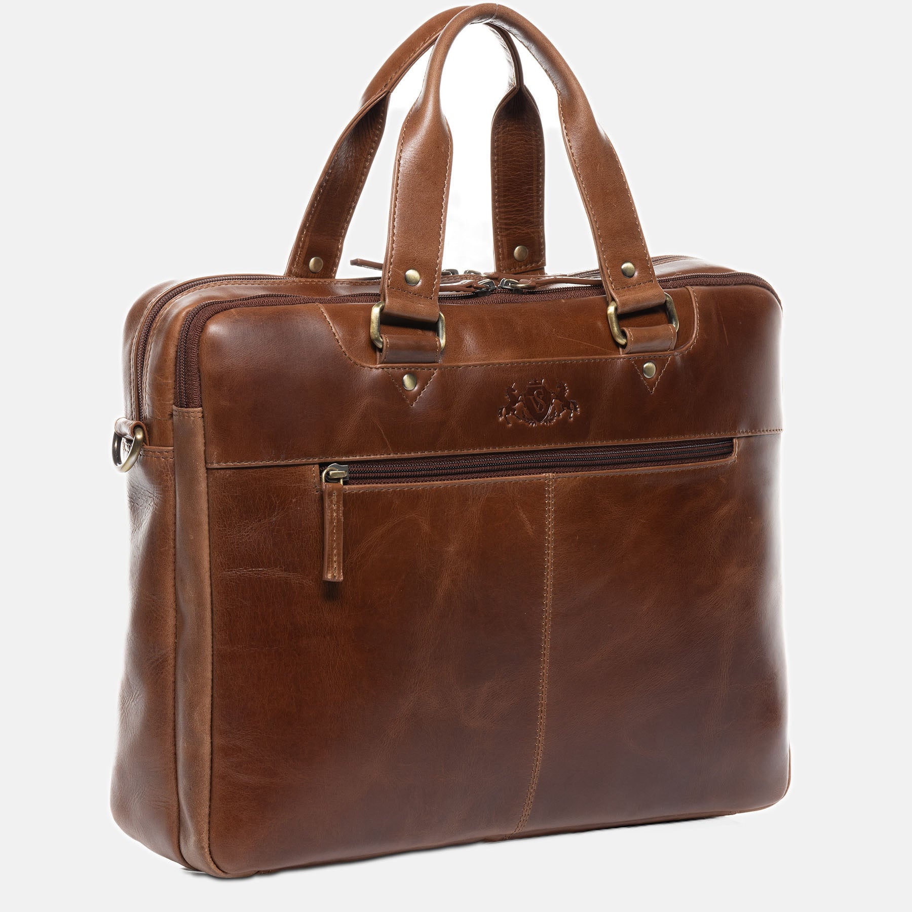 Laptoptasche YANN Natur-Leder braun