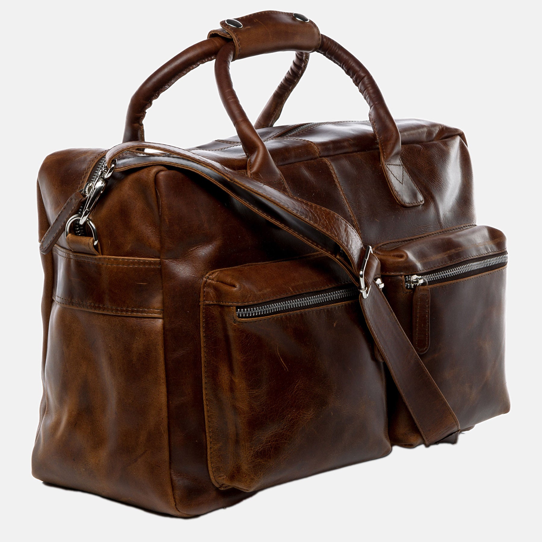 Laptoptasche BRIGHTON Natur-Leder braun