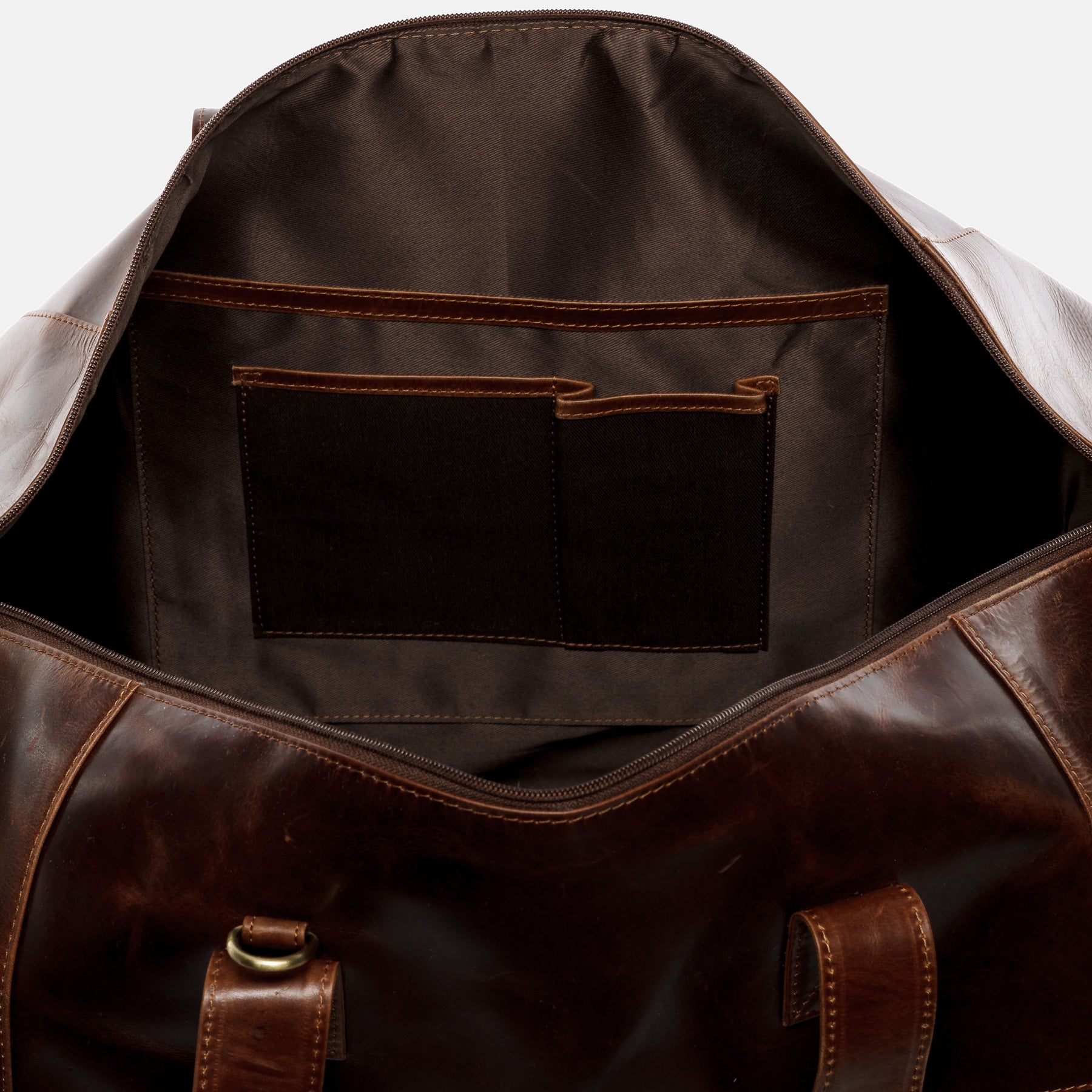 XL Reisetasche BRISTOL Naturleder braun-cognac